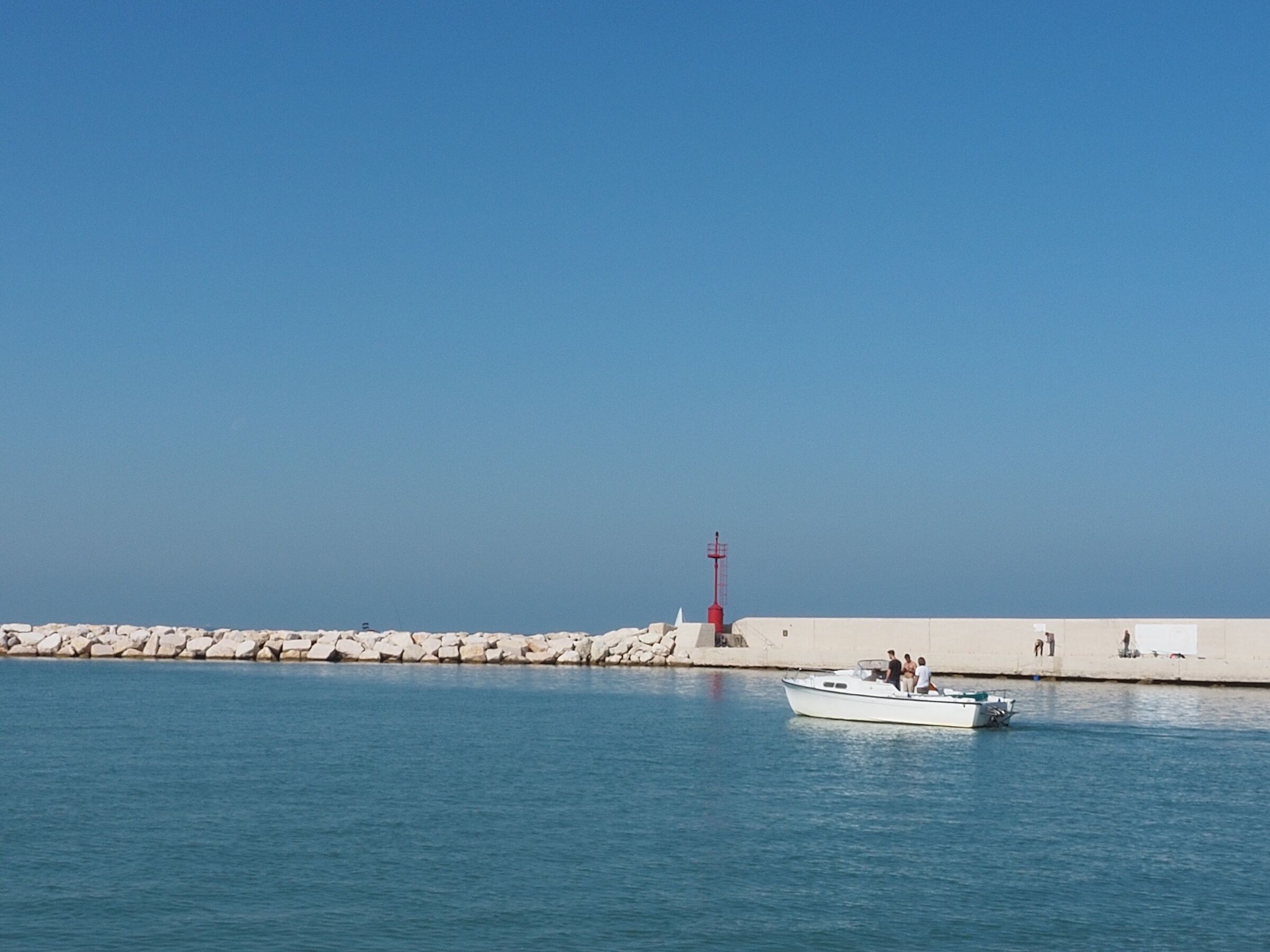By speedboat