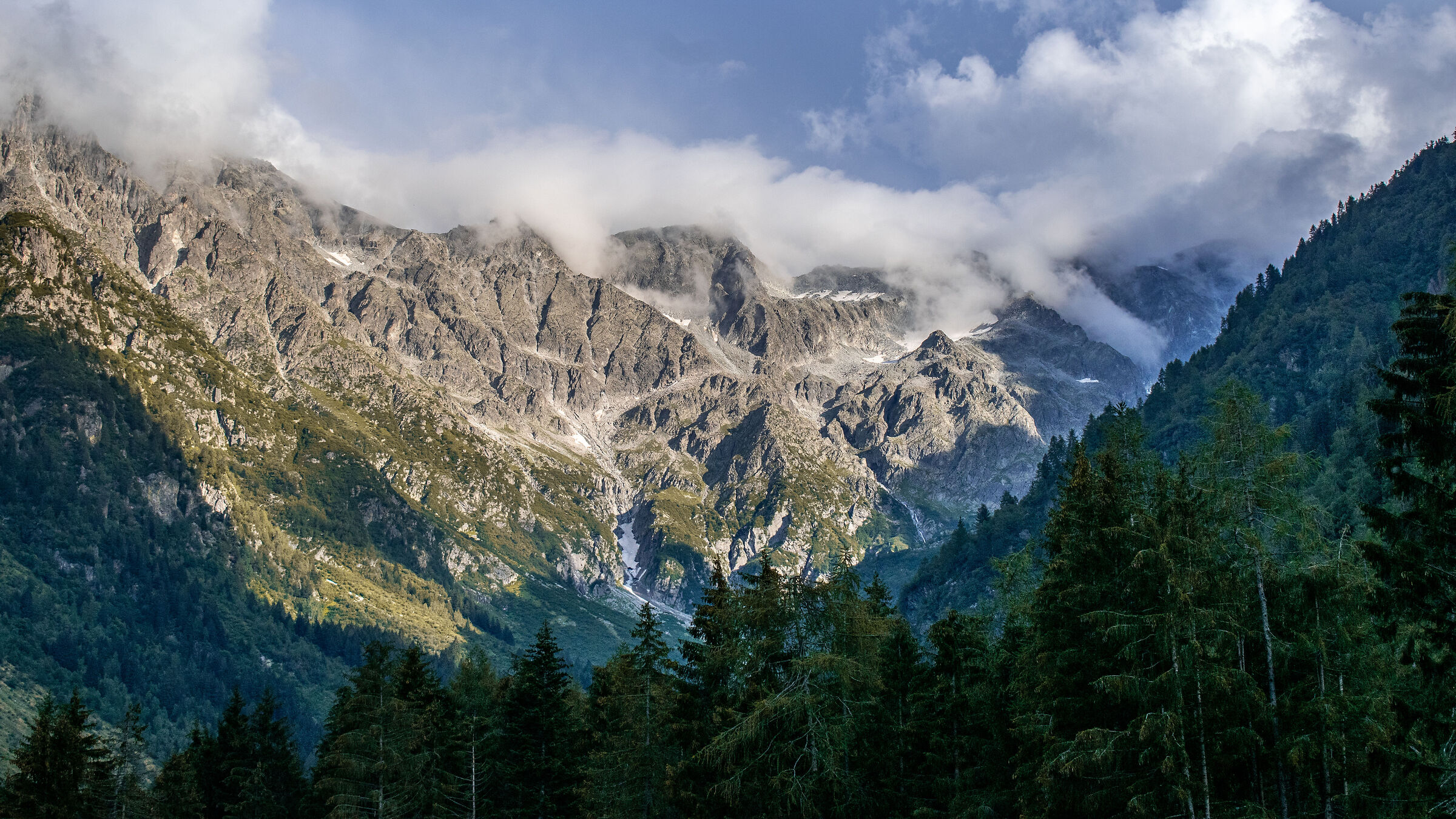 Mountains Wooden Bridge