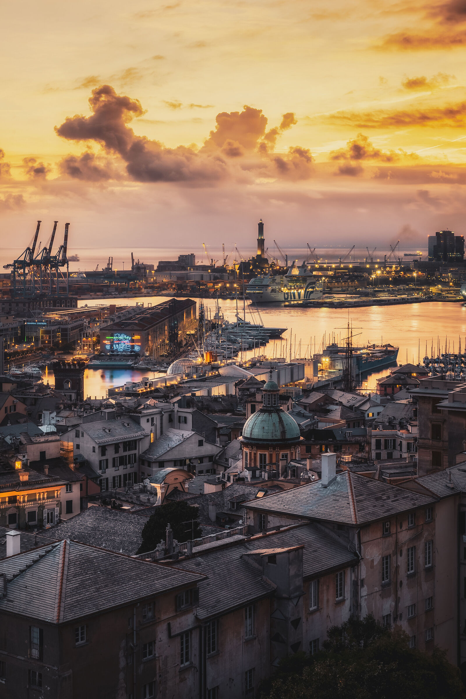 Yellow Sky over Genoa