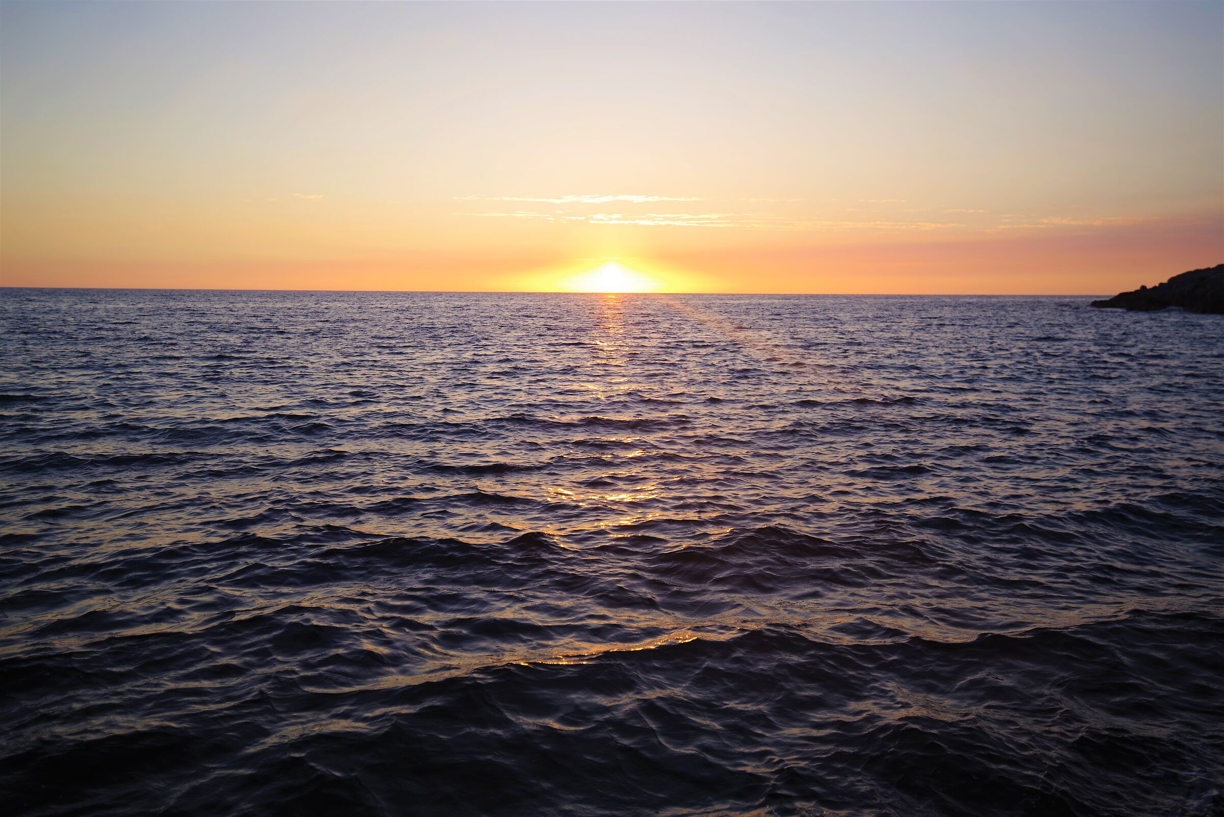 Sunset Circeo punta rossa