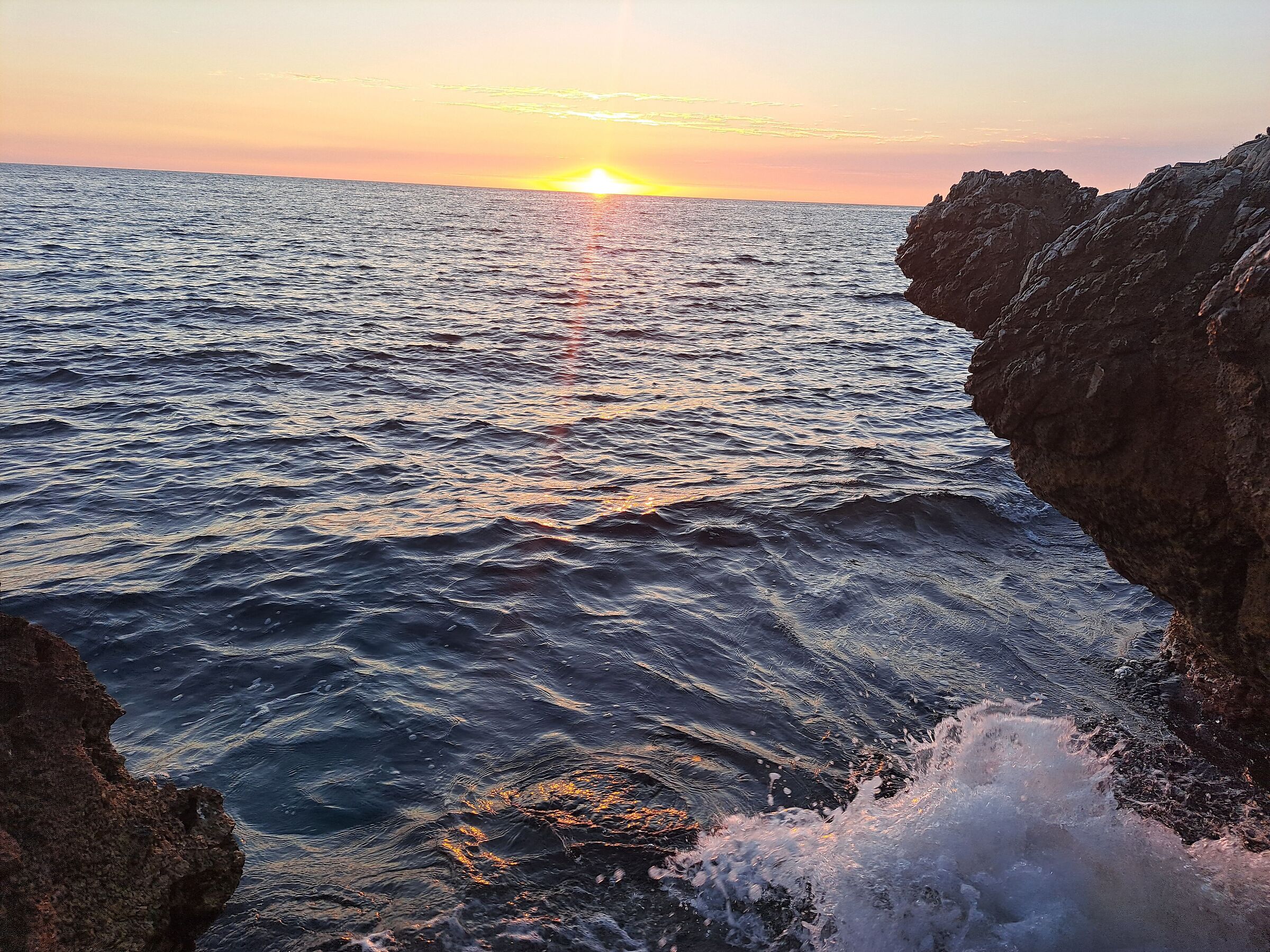 Sunset Circeo punta rossa