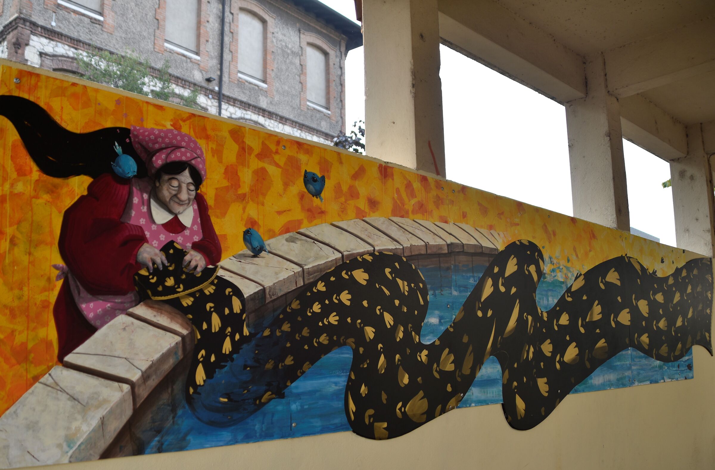 Murales in ricordo delle lavandaie
