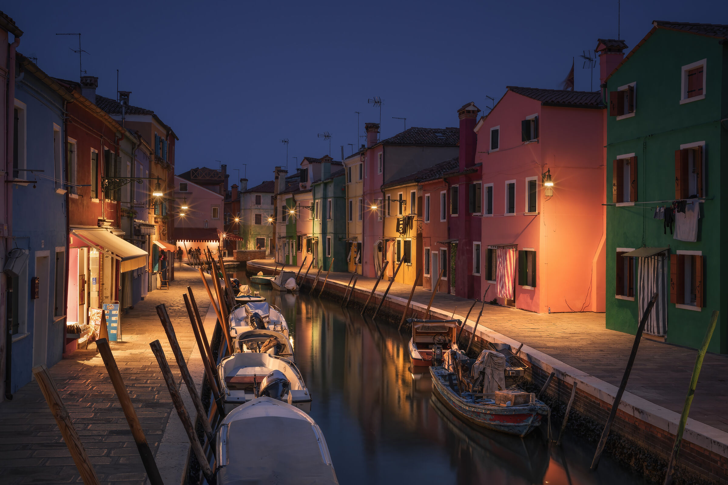 Burano during blue hour