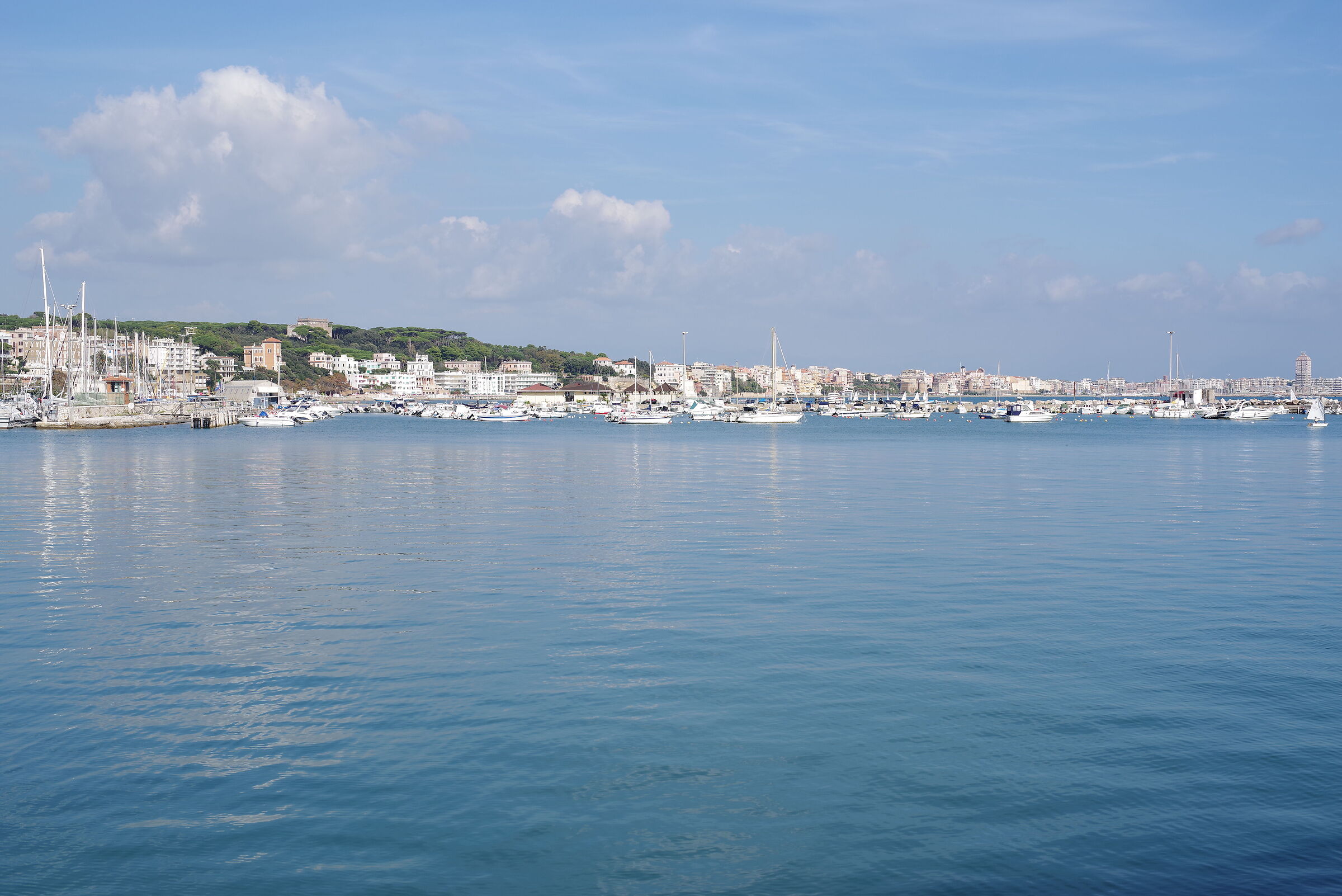 view from the port of Anzio