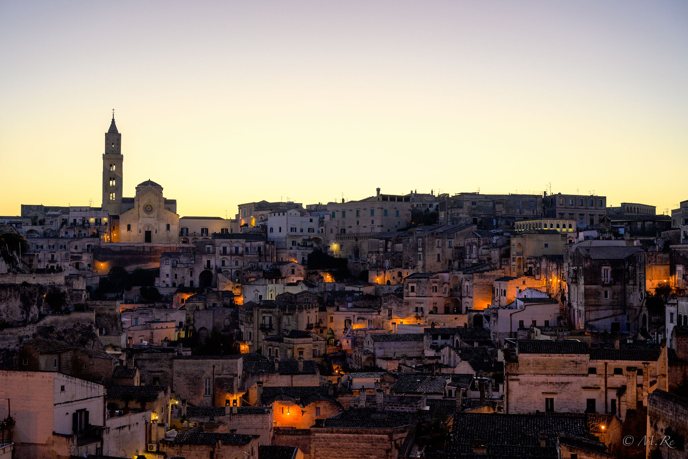 Sassi of Matera at dawn