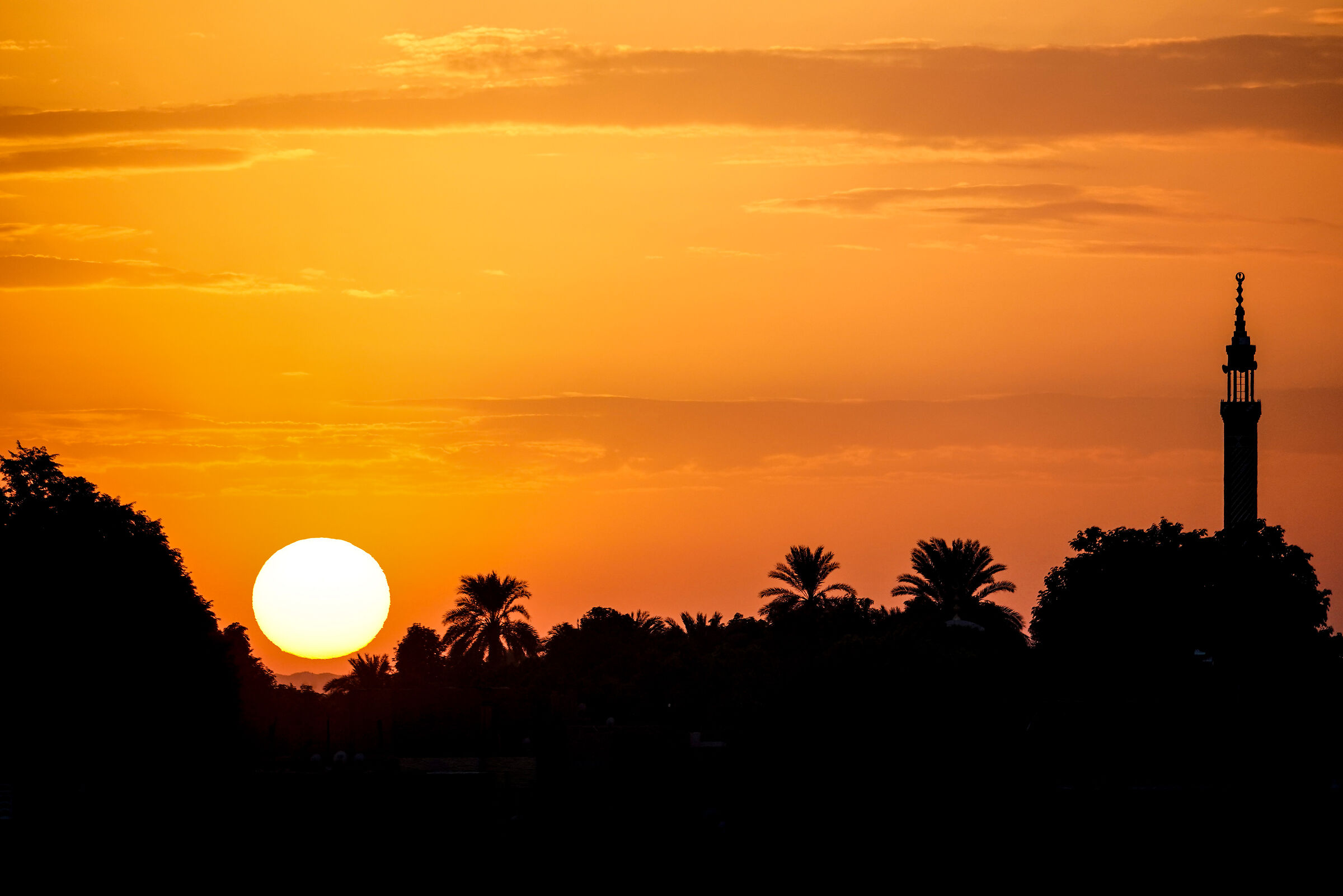 Sunset along the Nile
