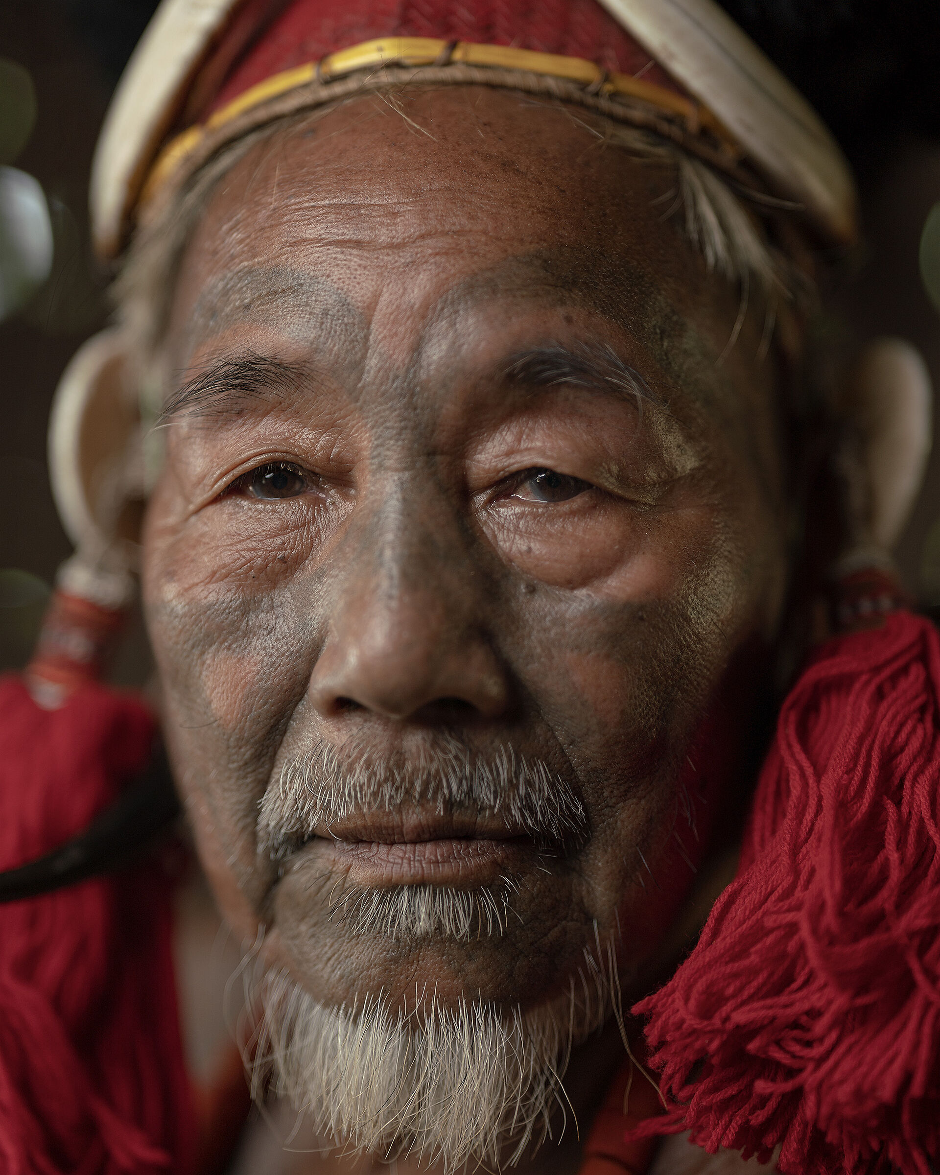 Genjon Member of Konyak tribe in Totok village,Nagaland