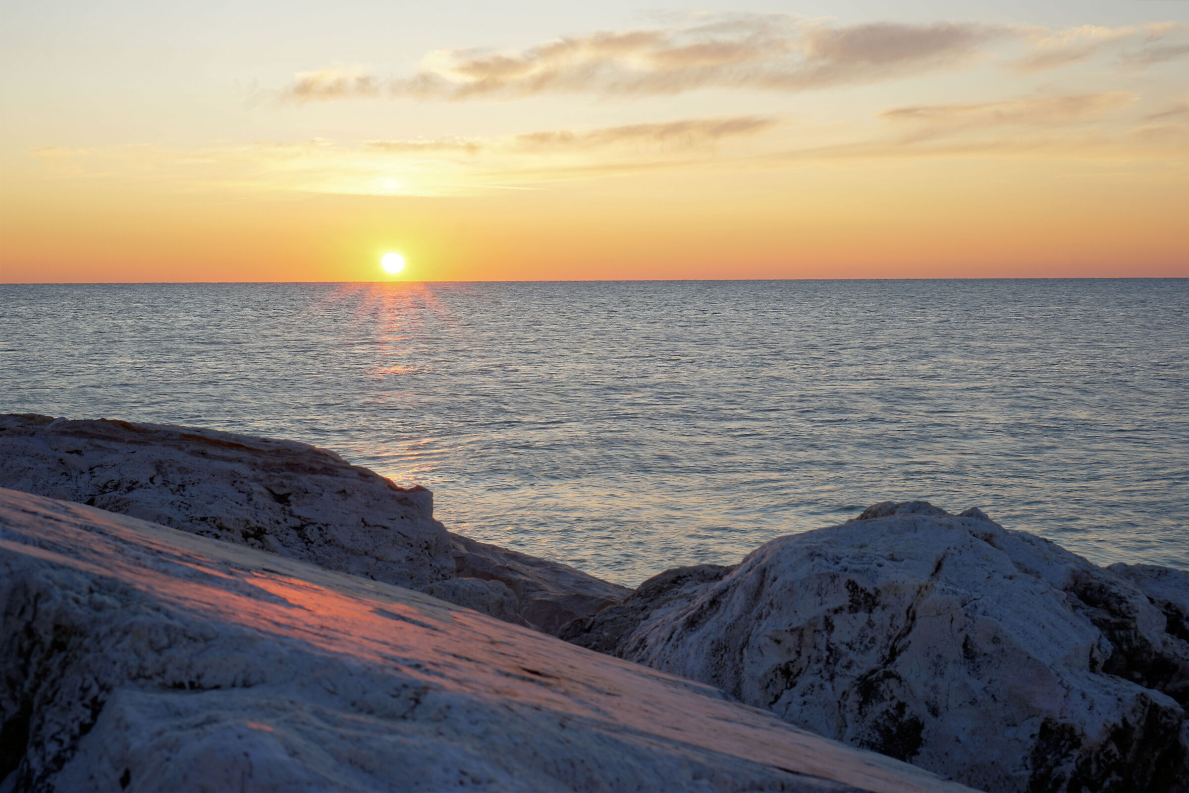 Civitanova Marche rocks seen from the pier