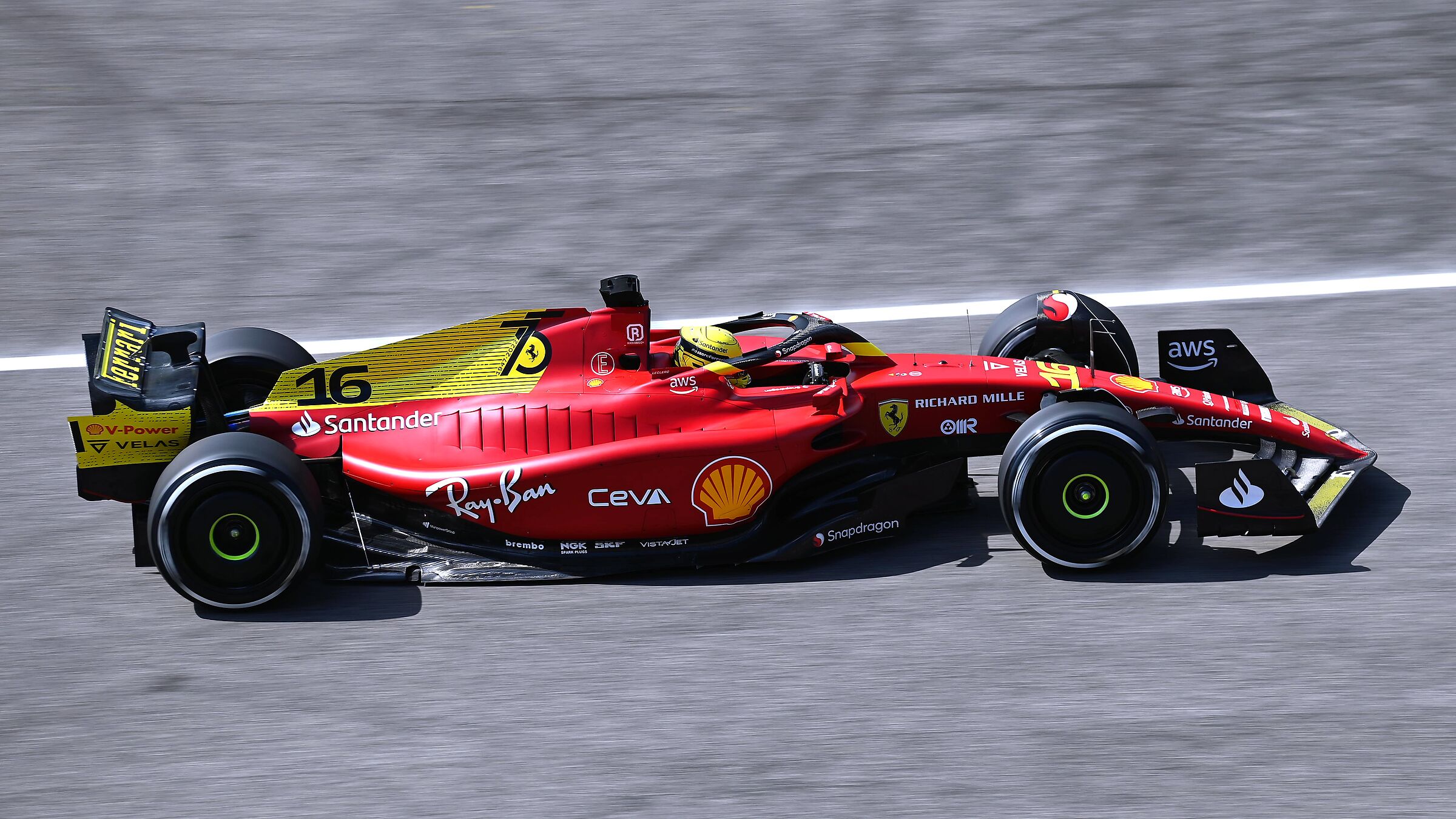 Leclerc at Monza on Friday