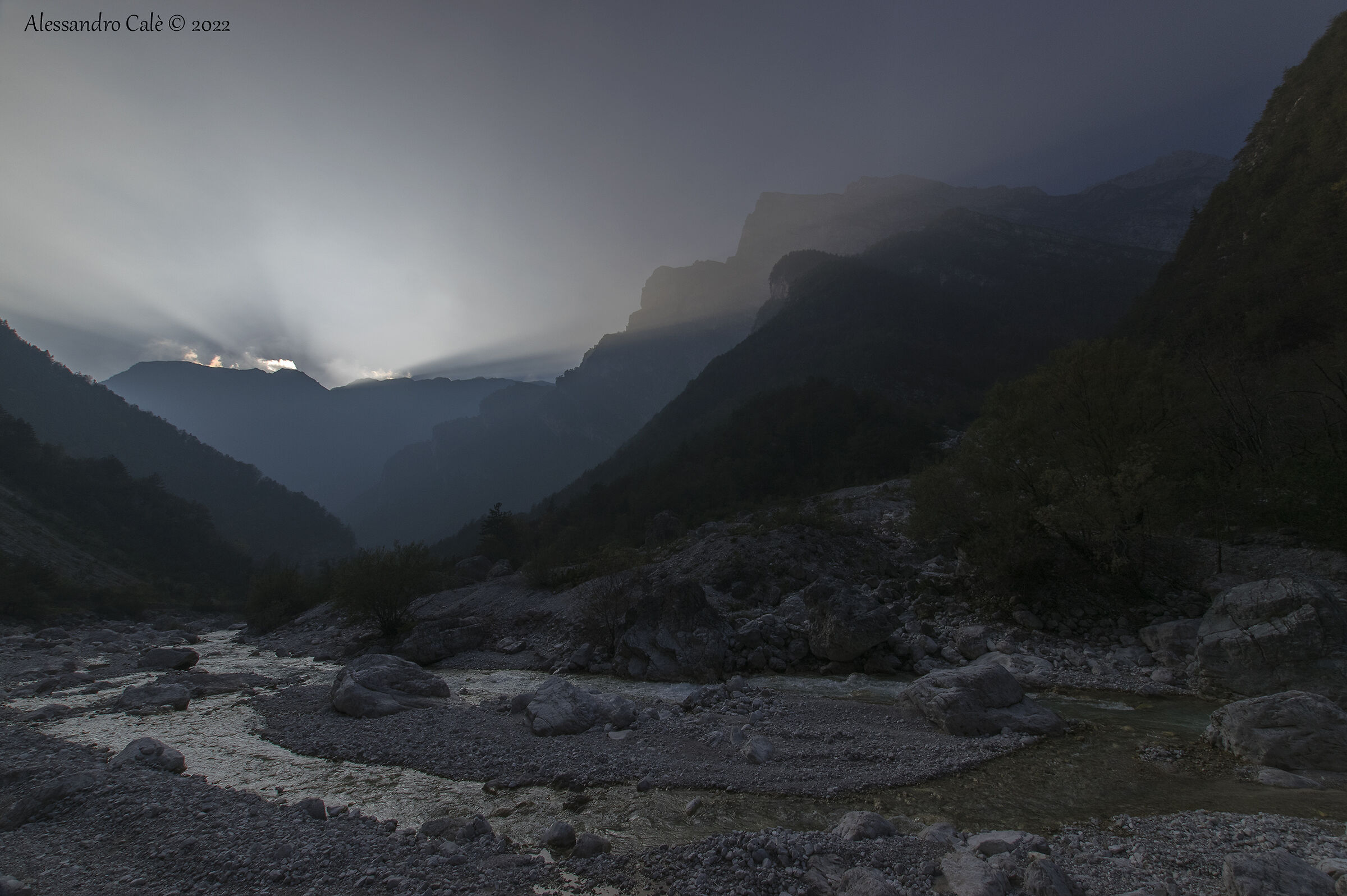 Sunset in Val Cimoliana 9937