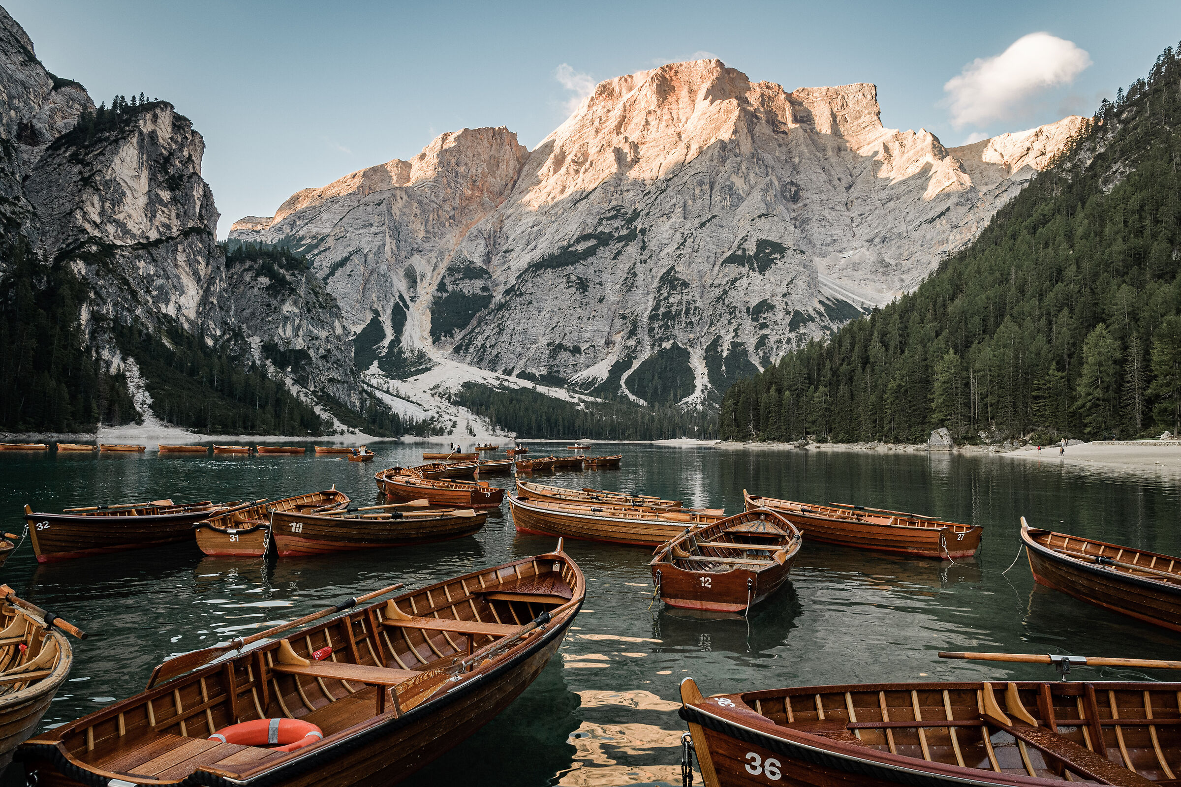 Lake Braies at dawn