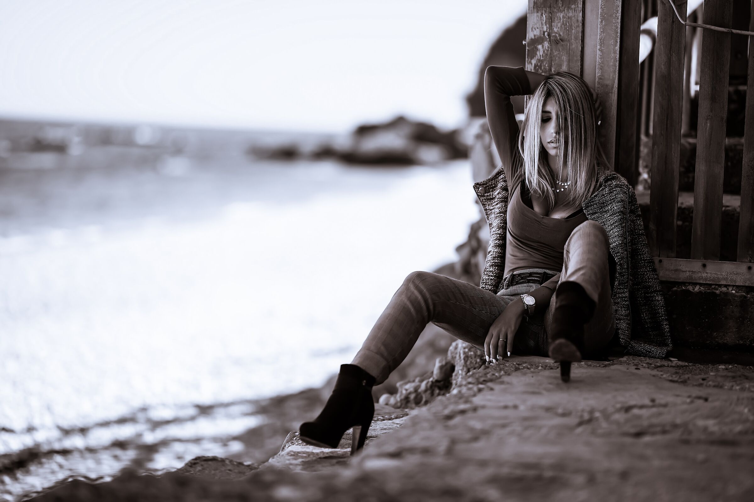 Contemplando il mare..