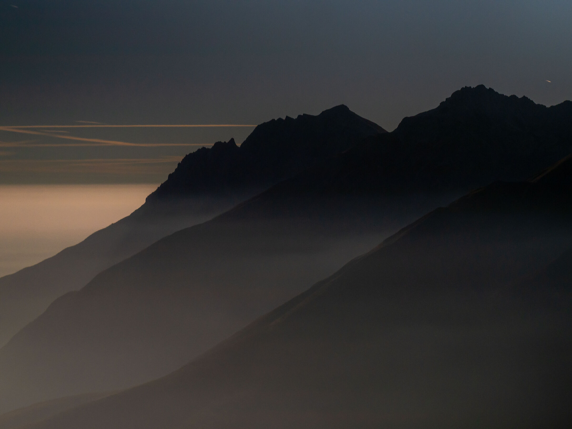Silhouette at dawn