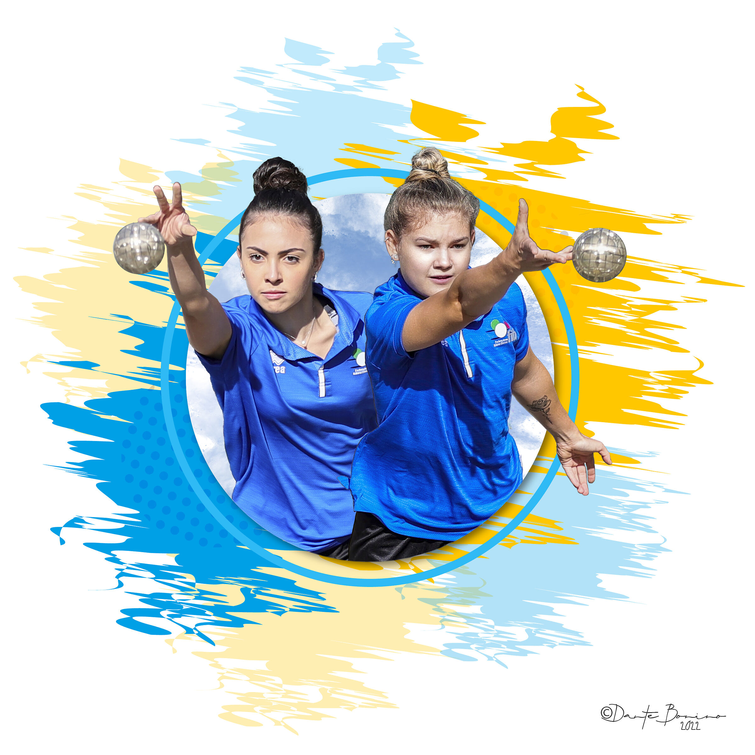 The blonde and the brunette