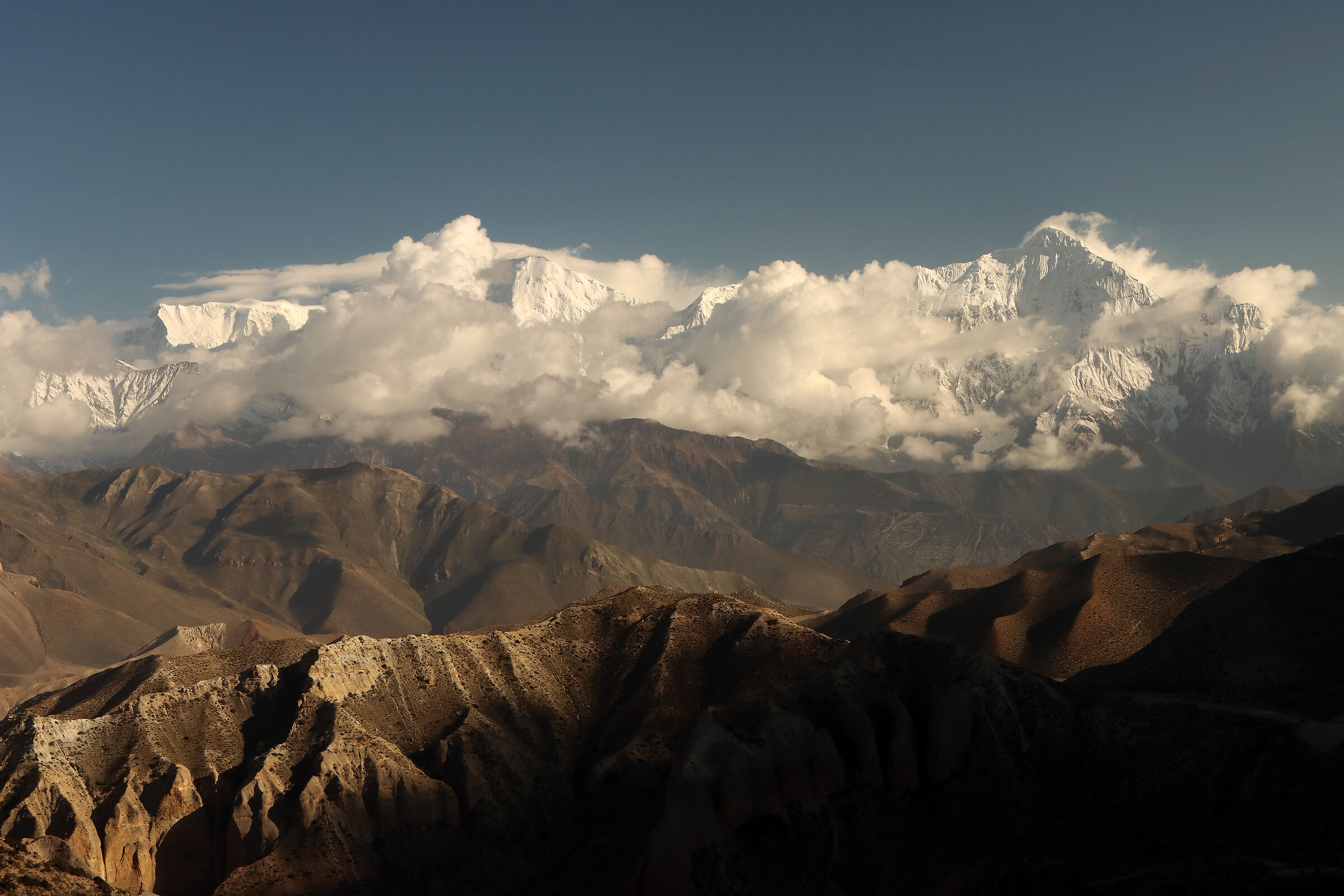 Annapurna group from a pass