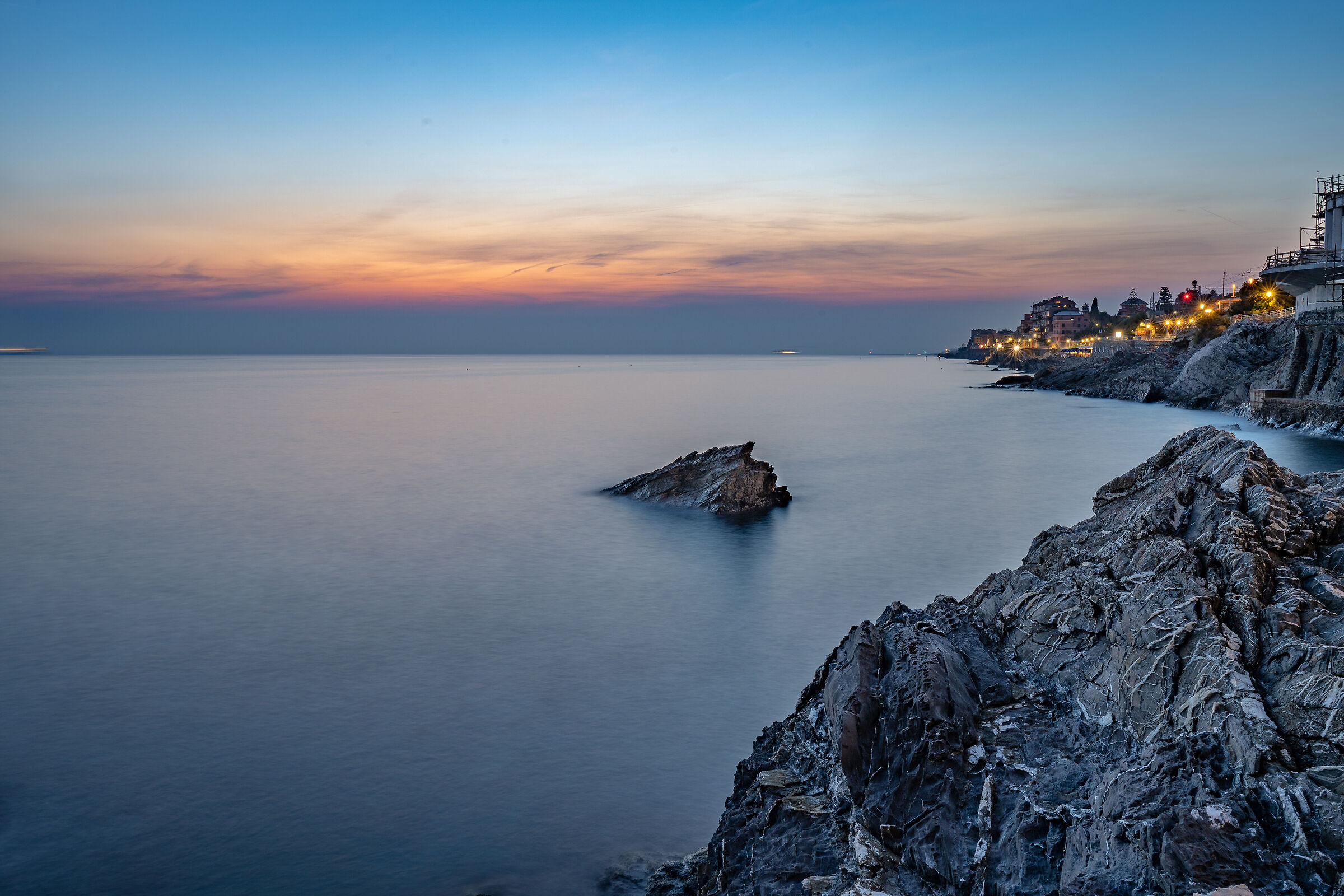 Genoa Nervi Night Time
