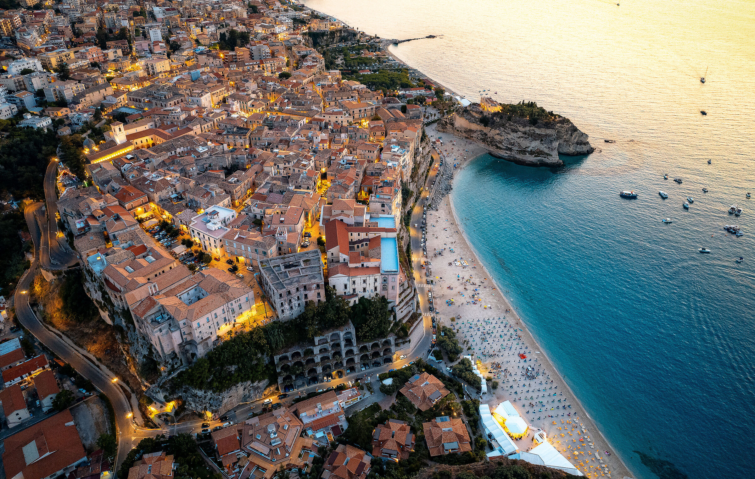 Flying over Tropea