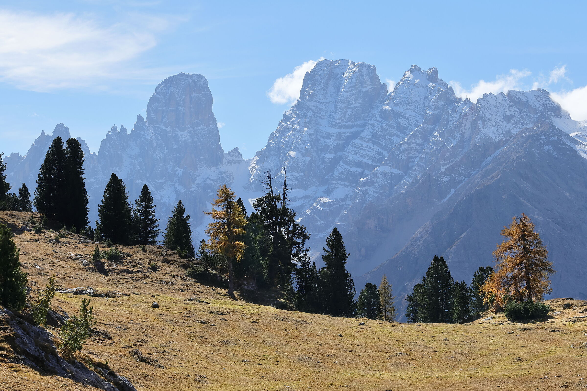 il Monte cristallo visto da Prato Piazza