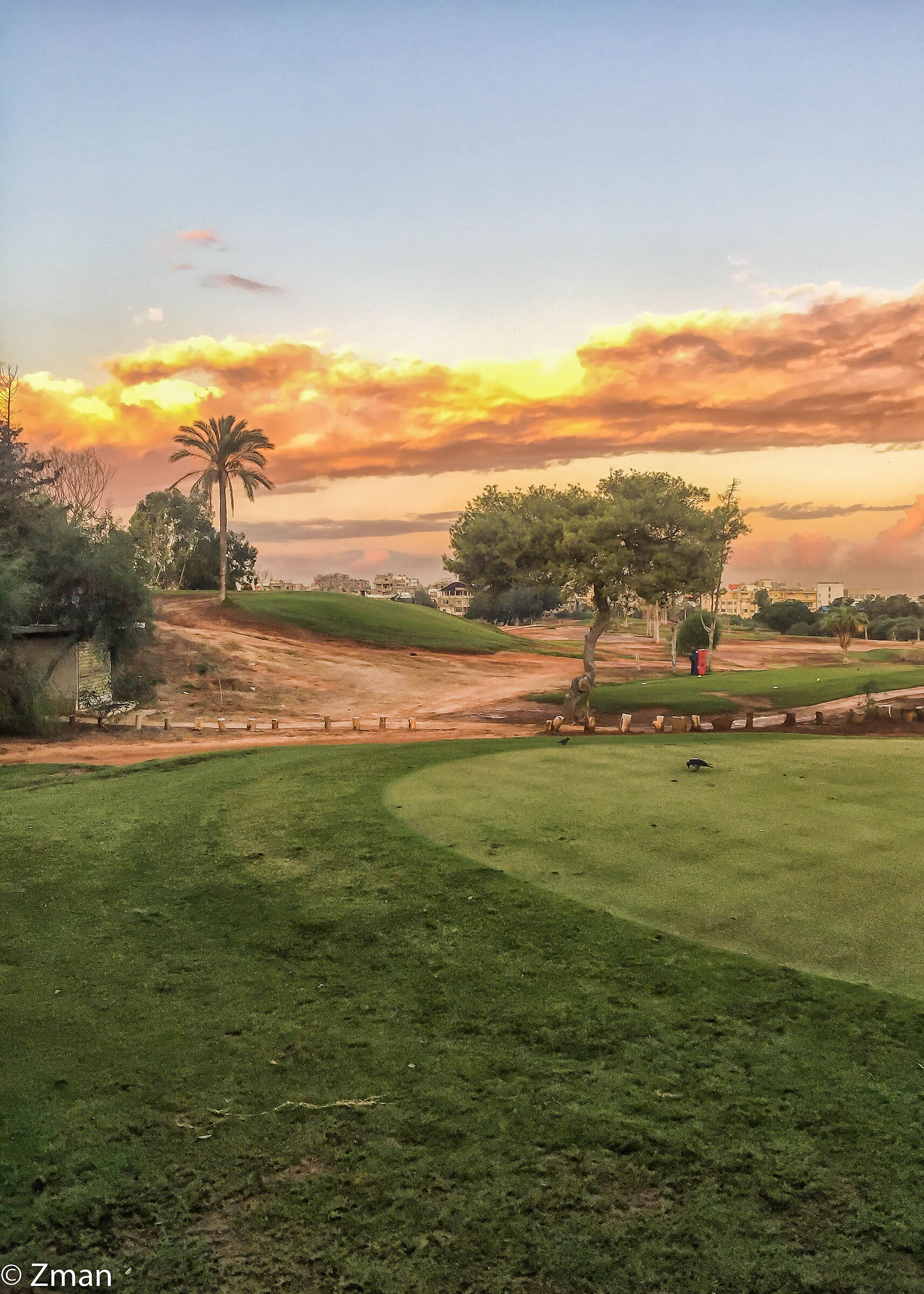 Mattina presto nel campo da golf