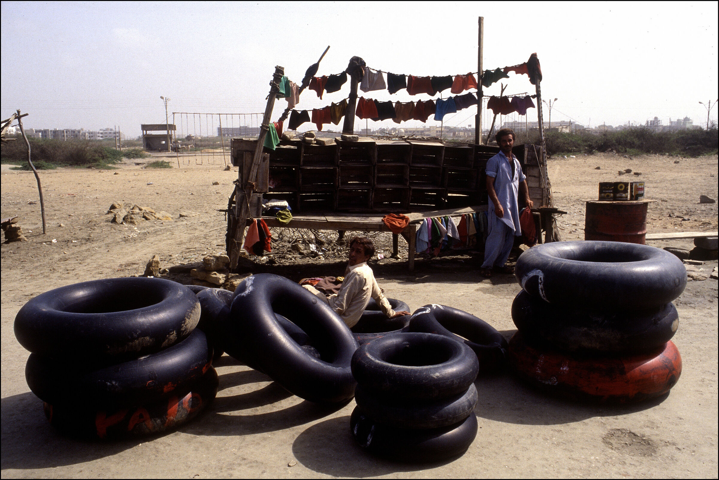 1987 Pakistan Karachi 'servizi di spiaggia'