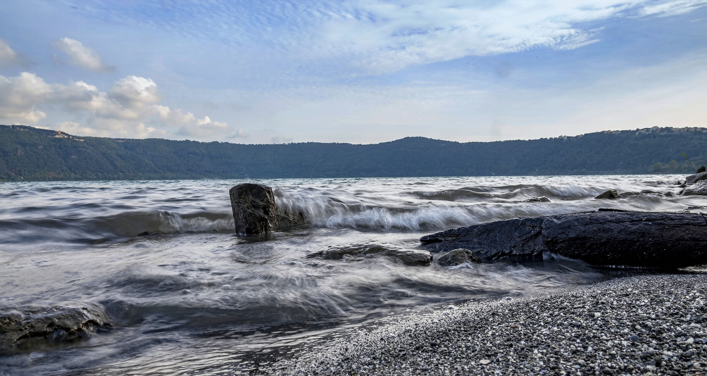Lago di Castel Gandolfo Giornata ventosa