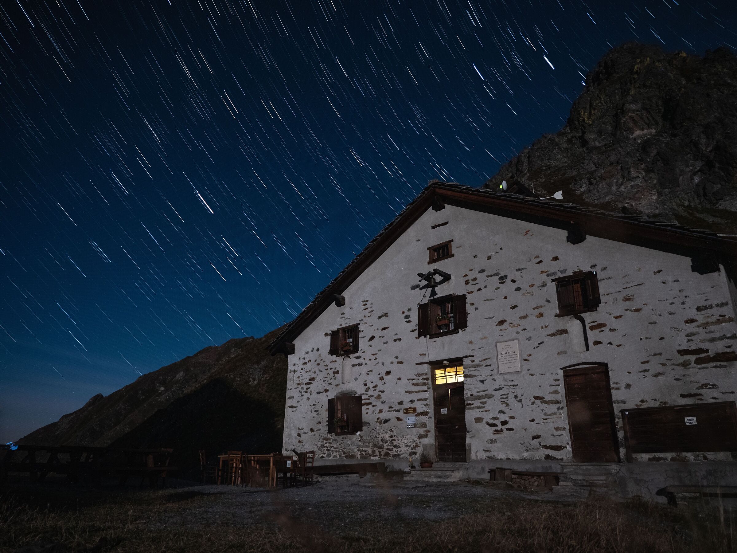 Stars Trails al Rifugio Sottile