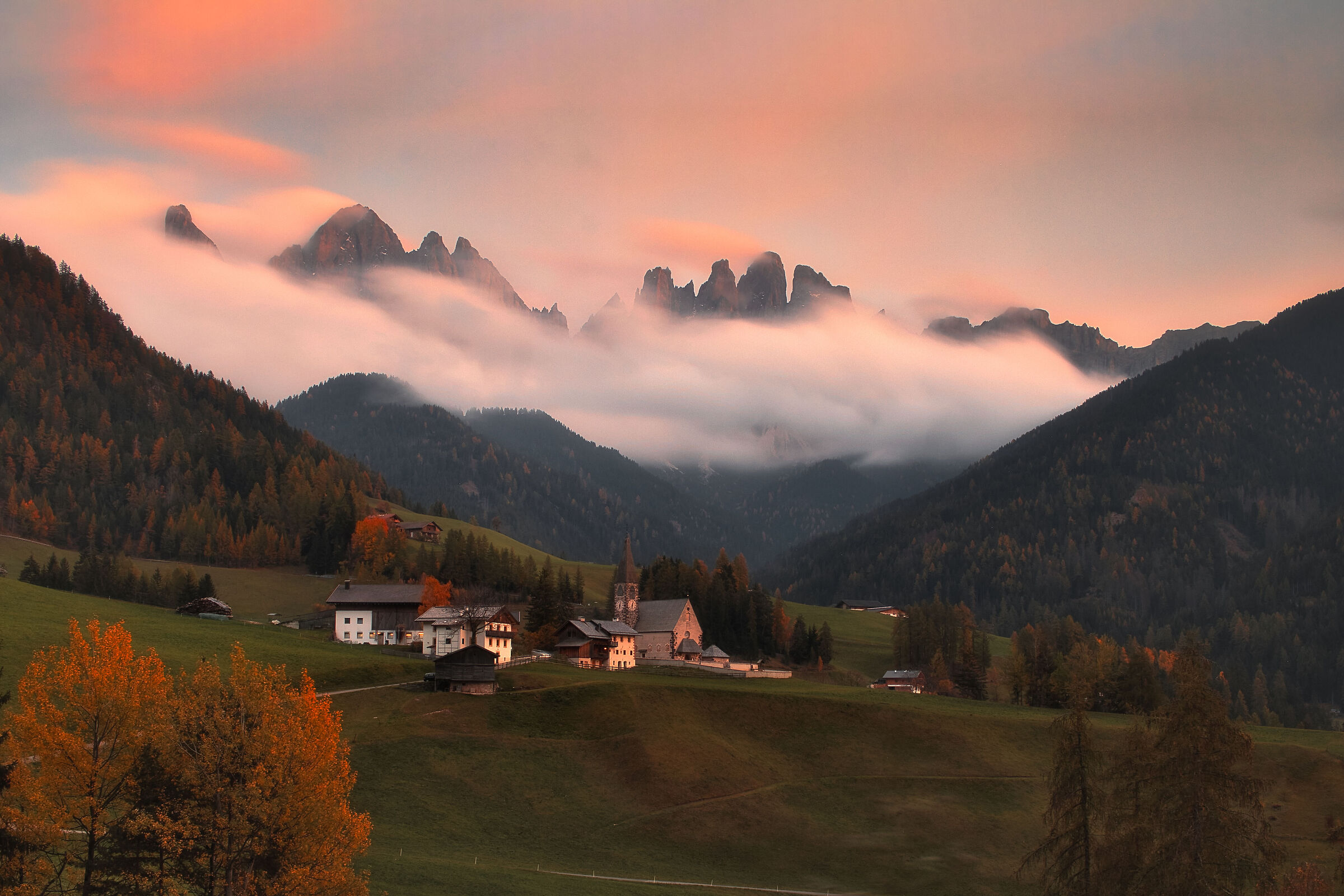Santa Maddalena - Val di Funes - Sunset