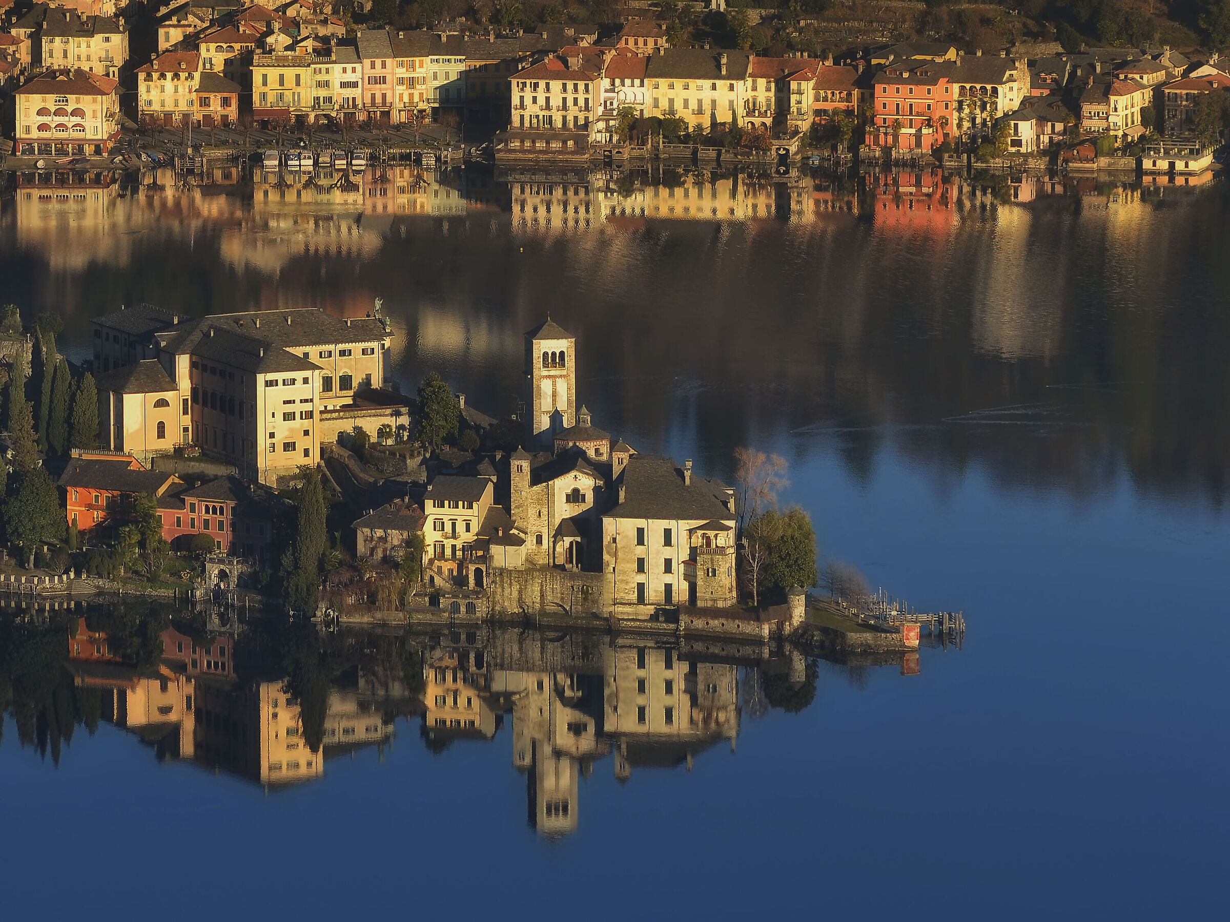 The small port of San Giulio