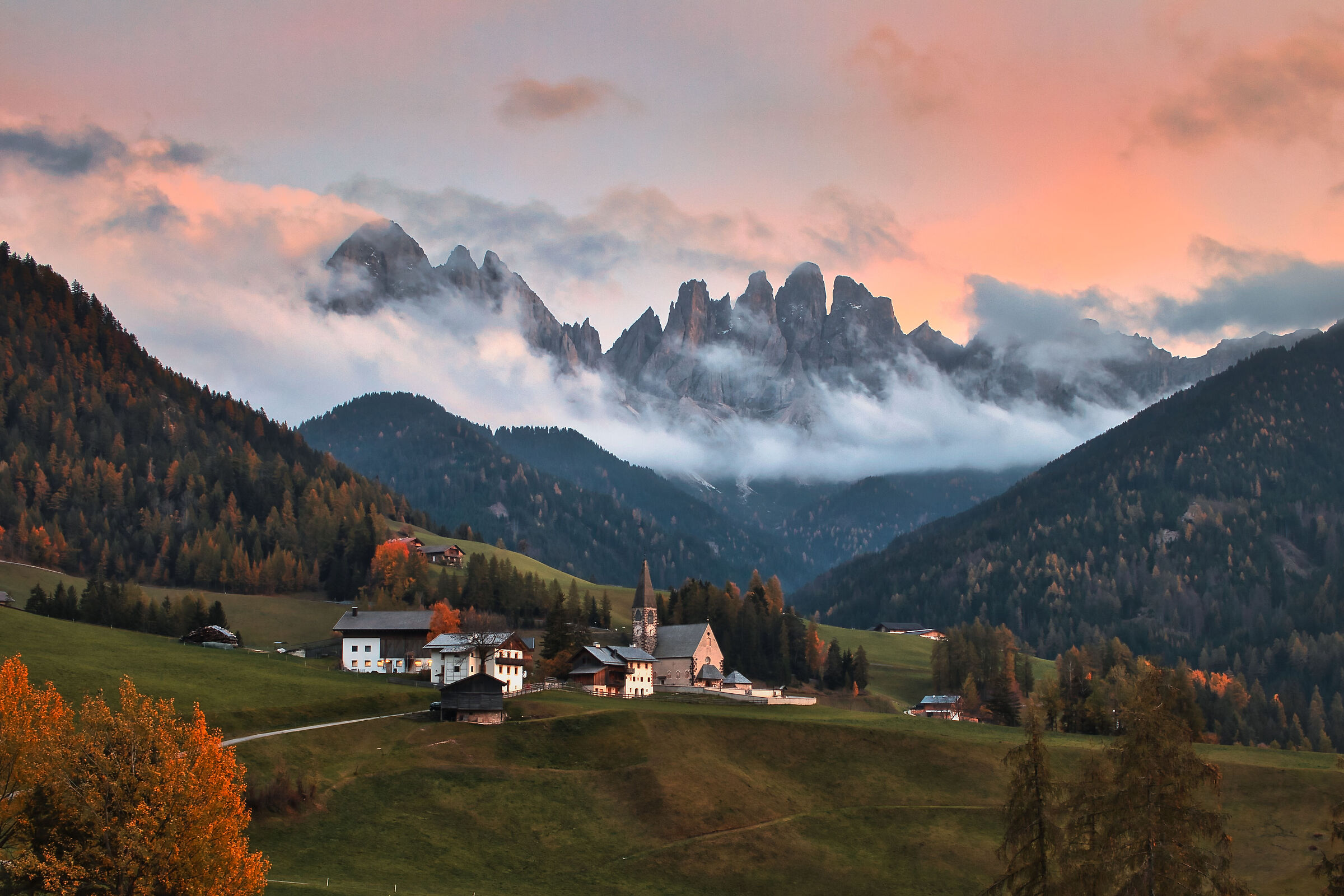 Santa Maddalena - Val di Funes - Sunset