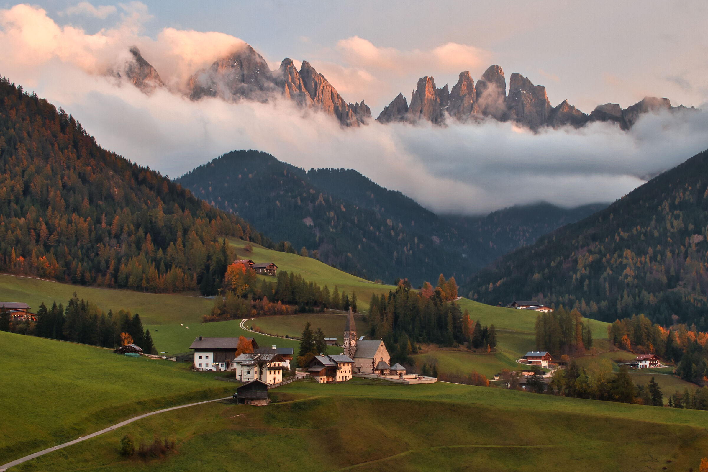Santa Maddalena - Val di Funes - Sunset
