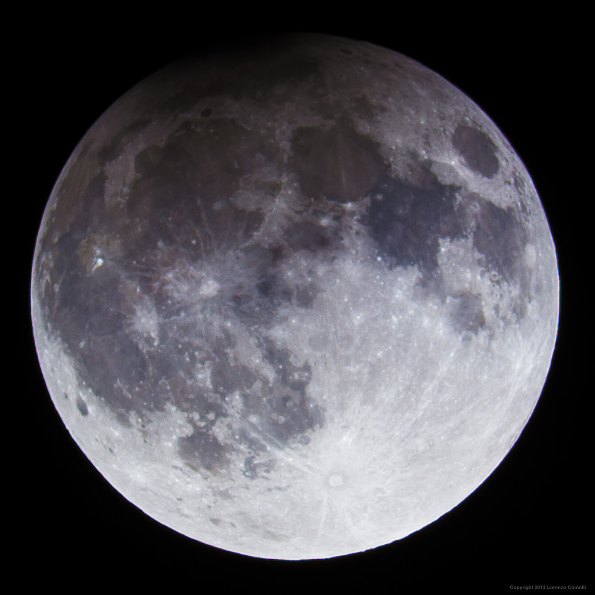 Partial eclipse of the moon