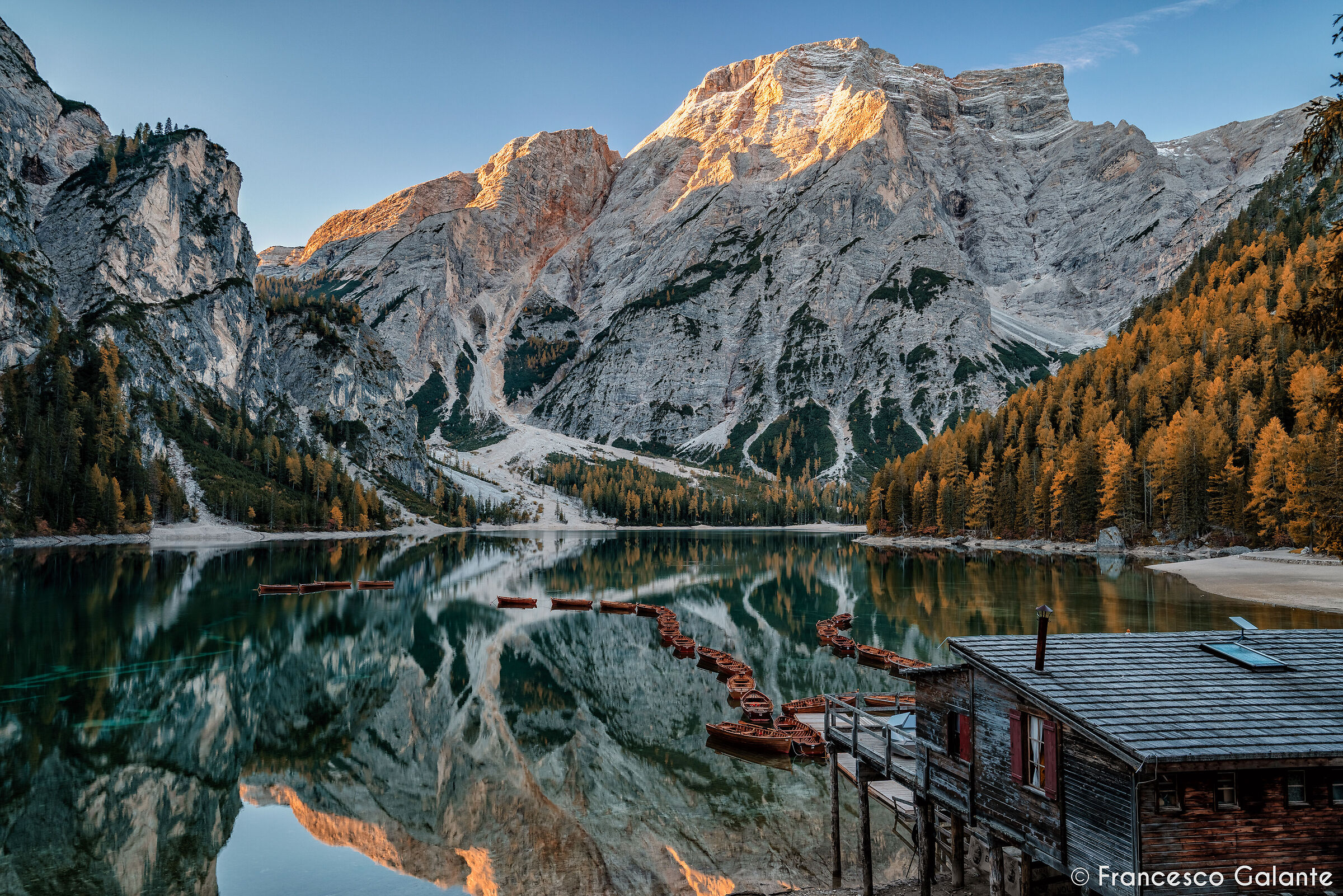 Sunrise Over Lake Braies