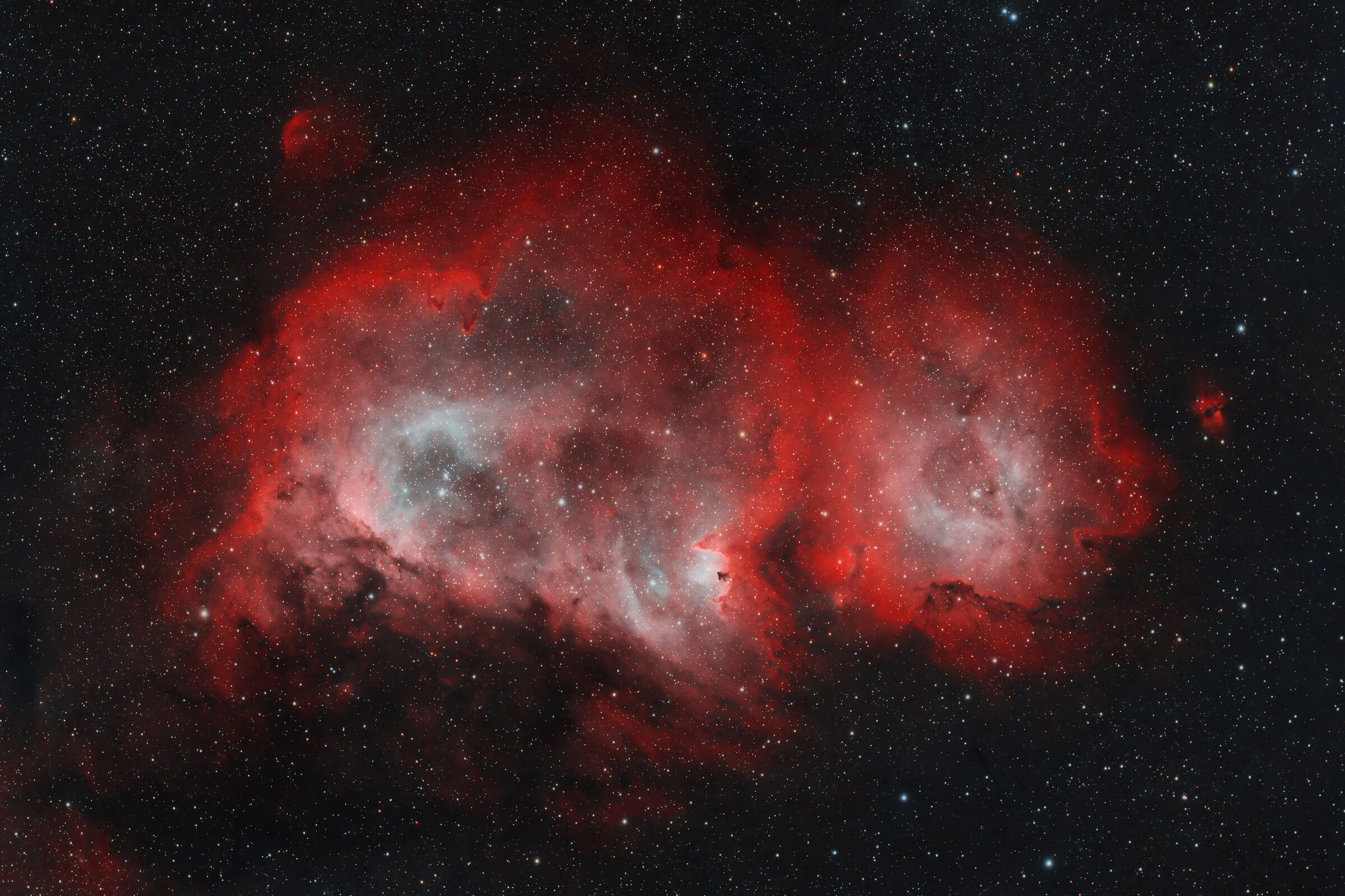Nebulosa Anima (ic1848) HOO con stelle RGB