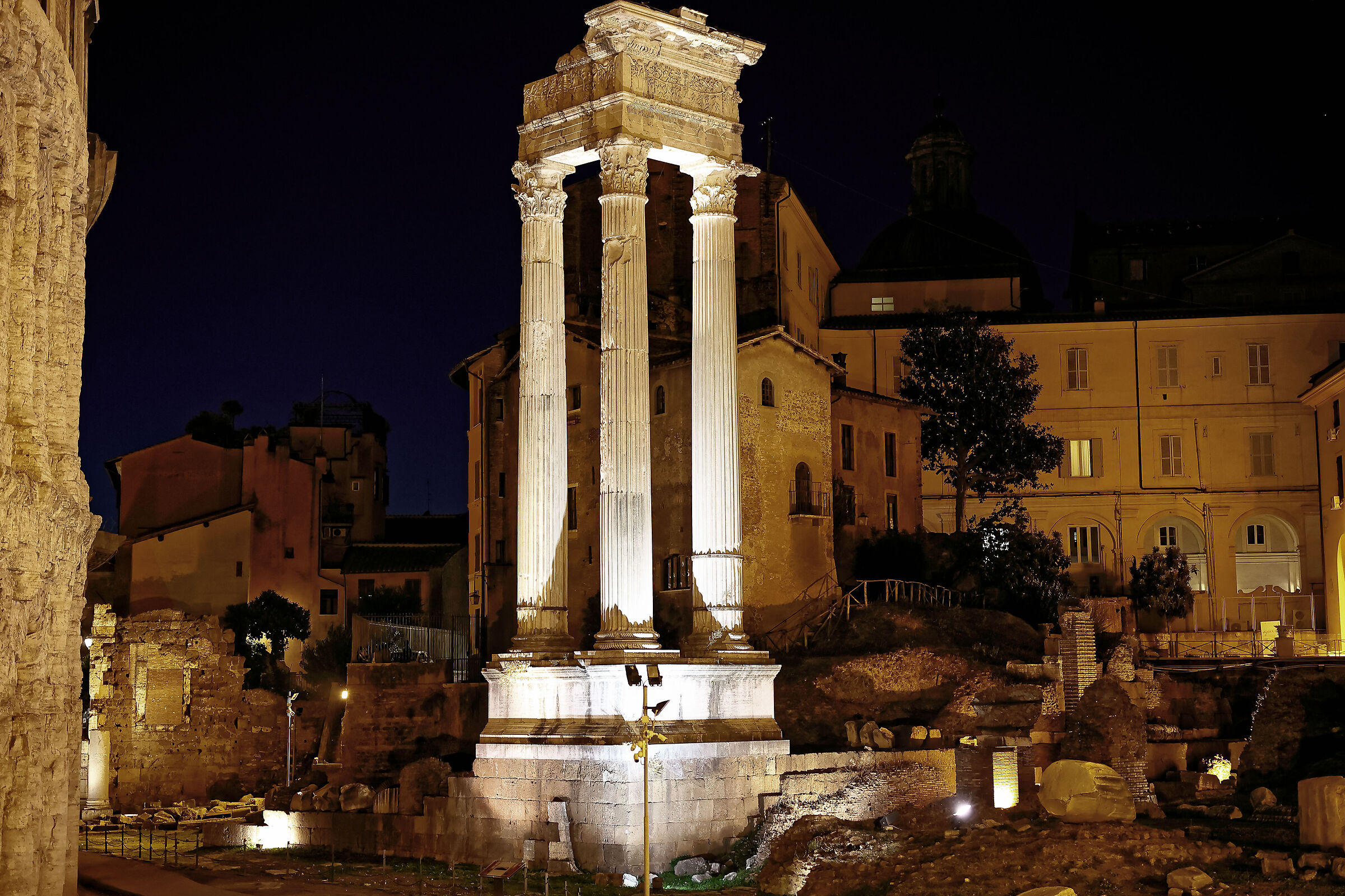 The columns of the Temple