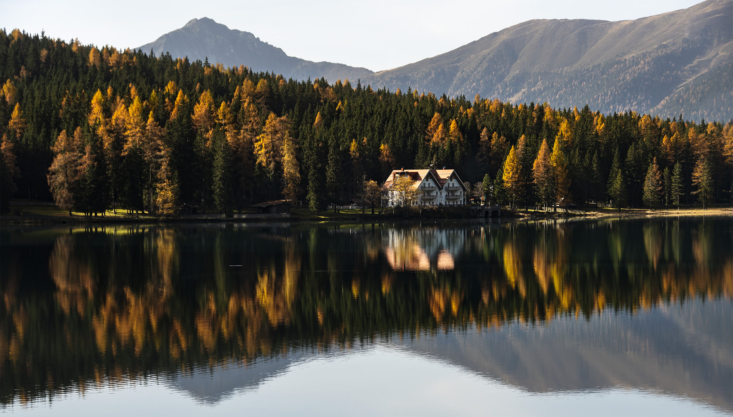 Glimpse of Lake Anterselva