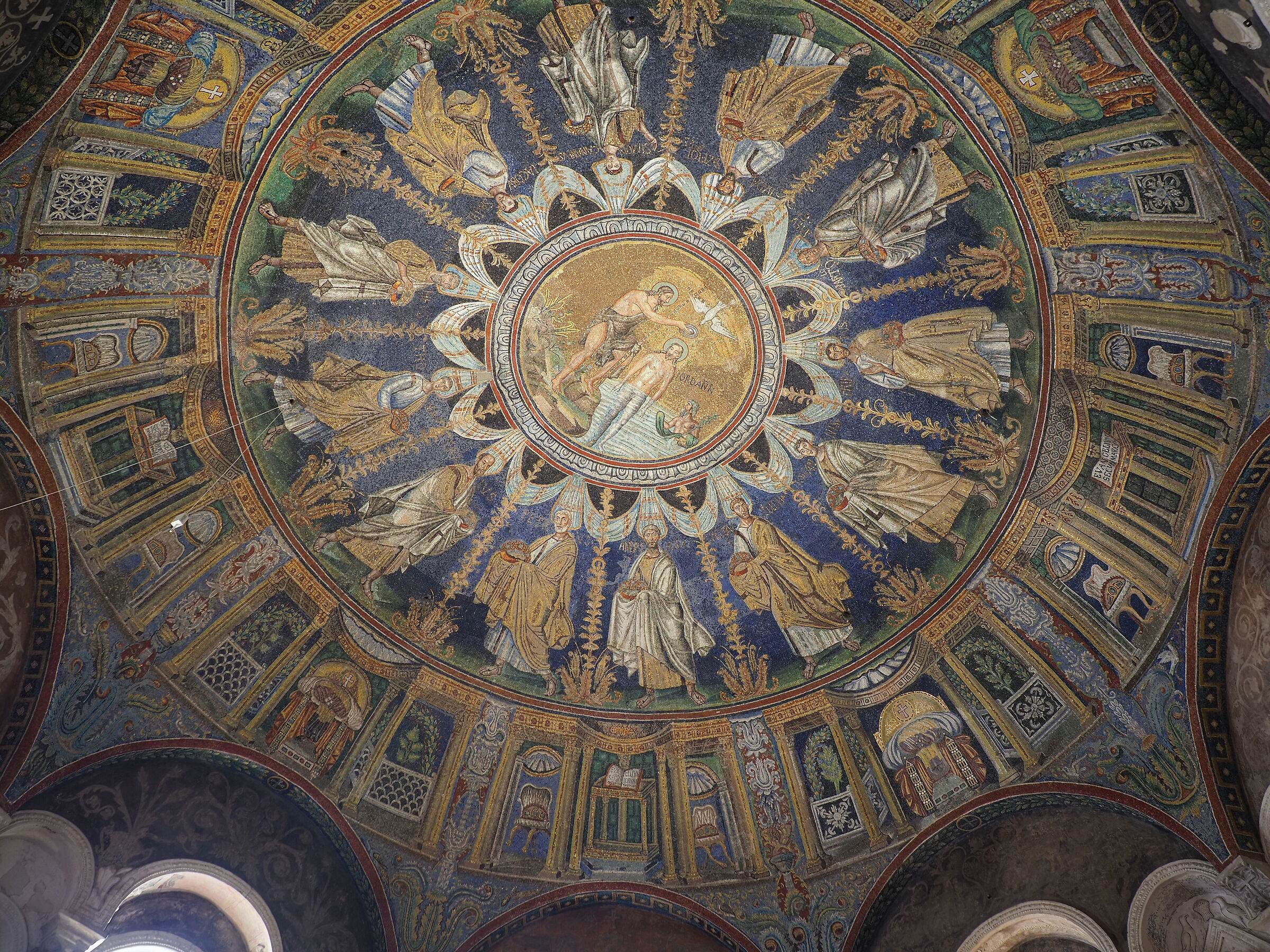 Inside the Basilica of San Vitale