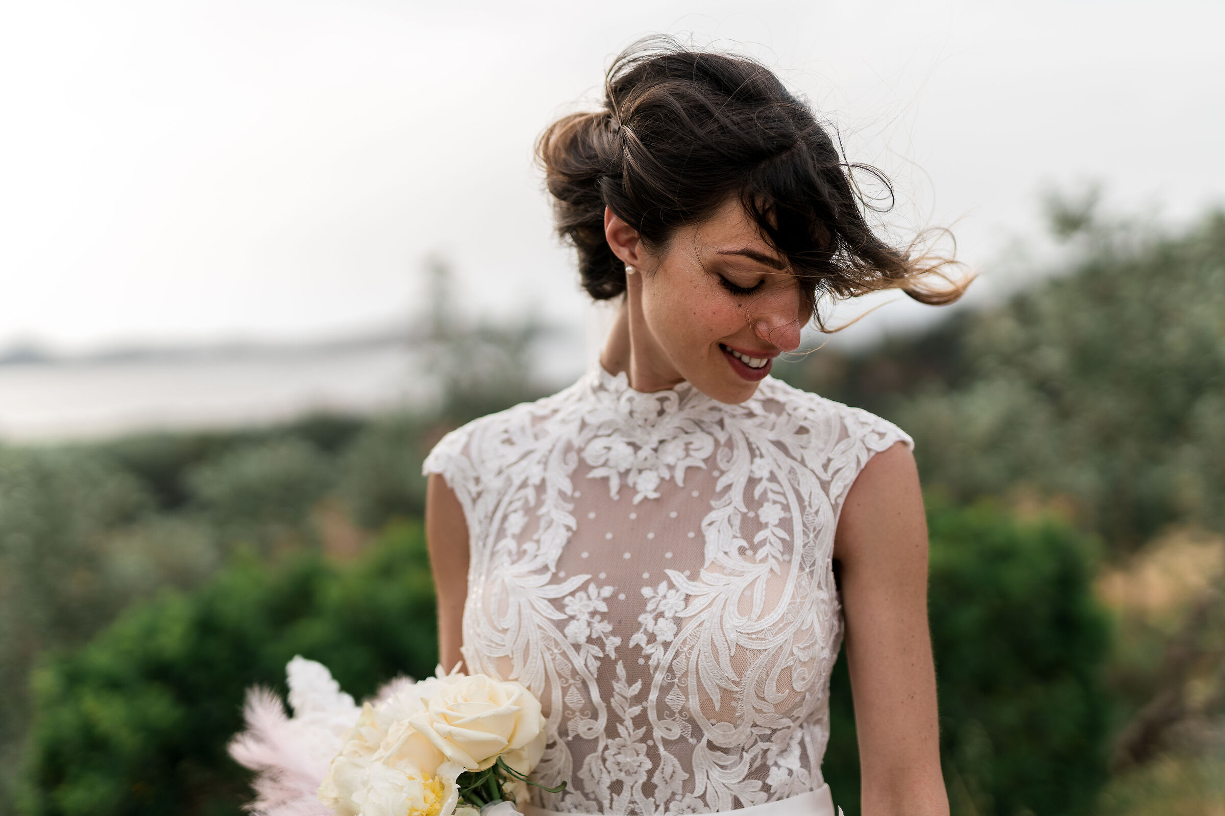 Just a bride in the wind