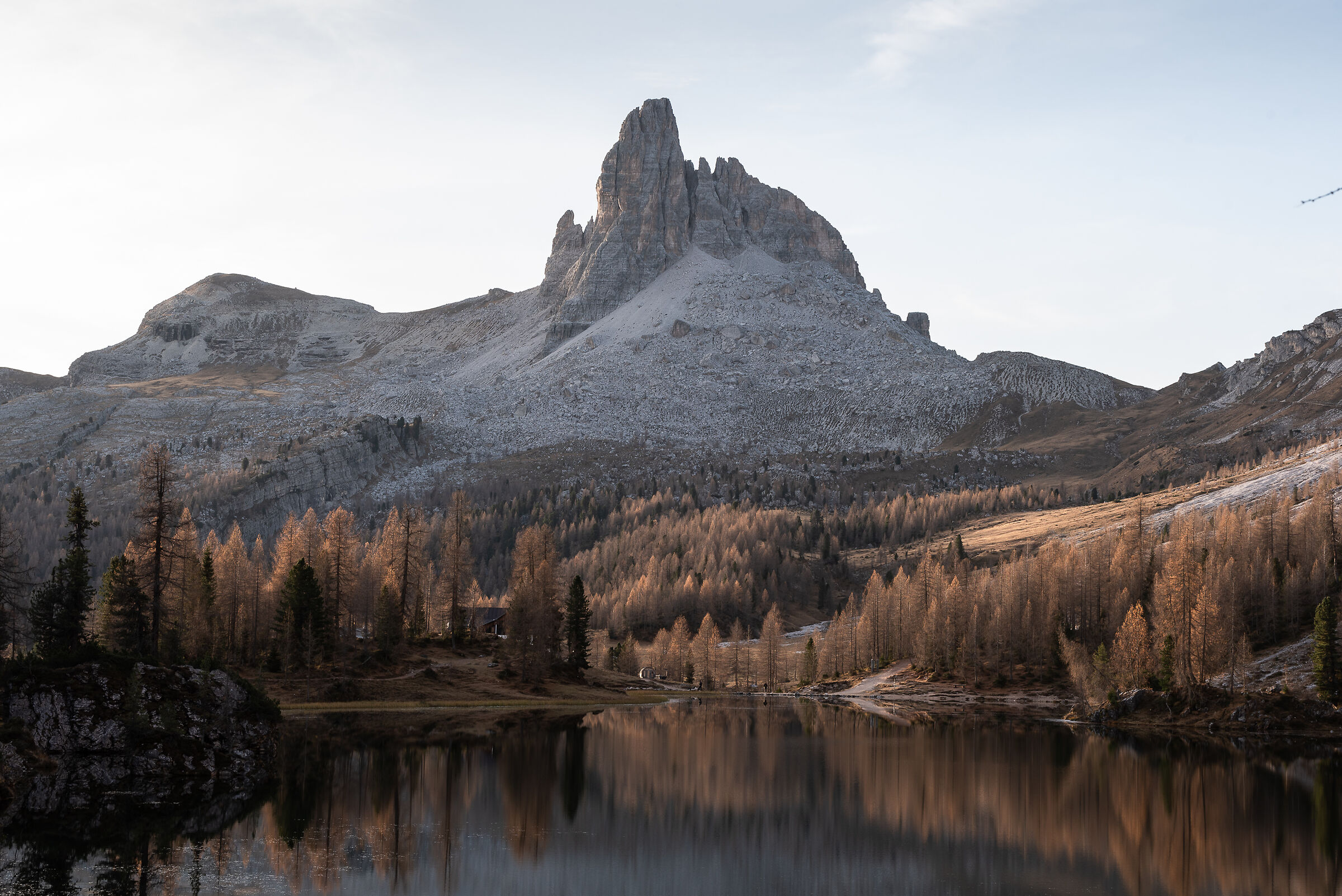 autumn sunrise in the Dolomites