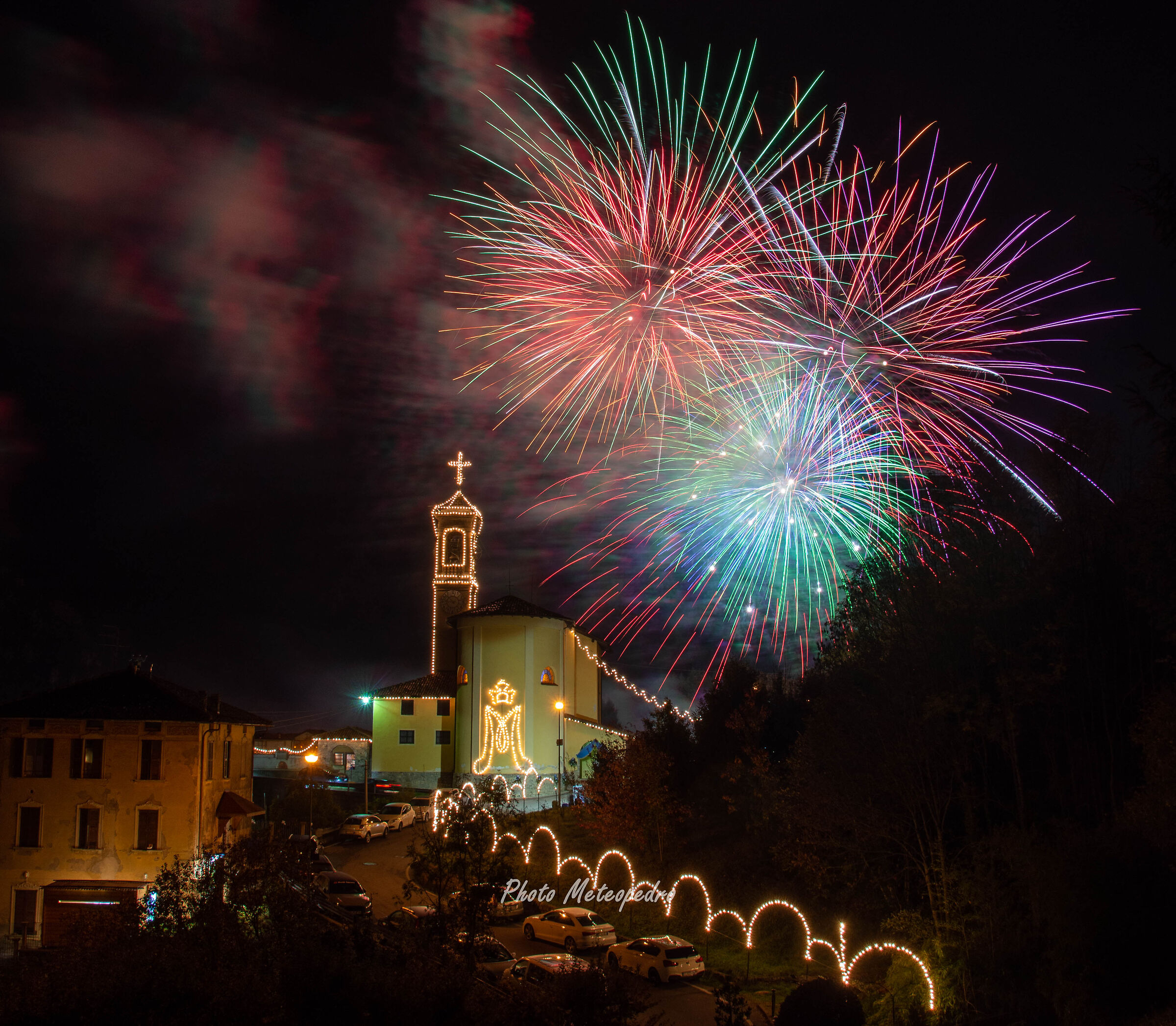 Fireworks,in the night