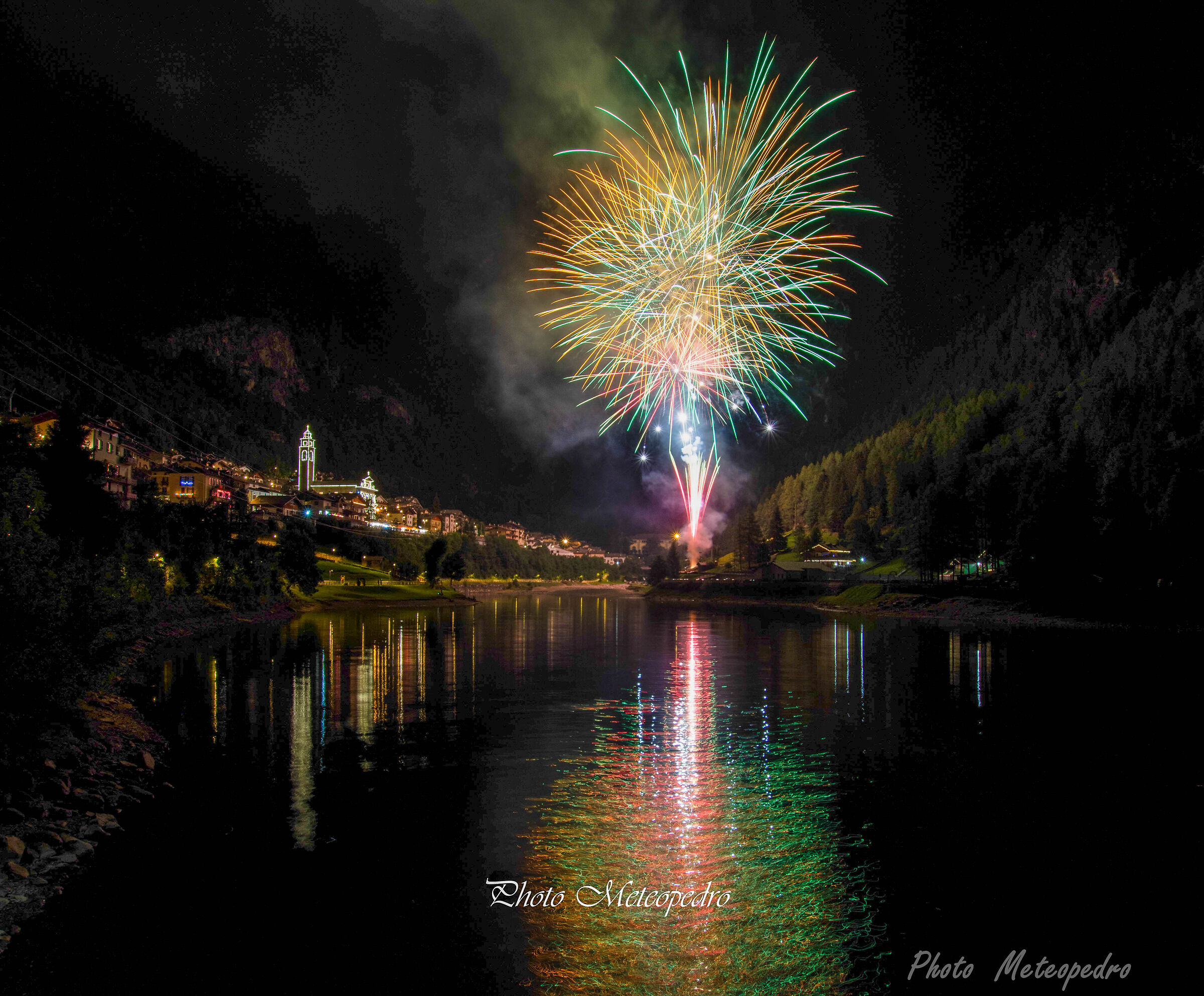 Fireworks,in the night