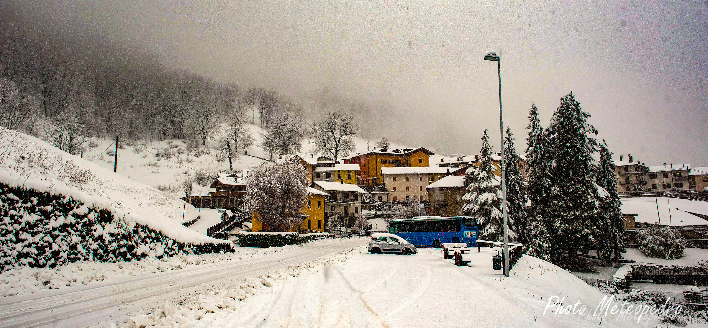 nevicata in atto