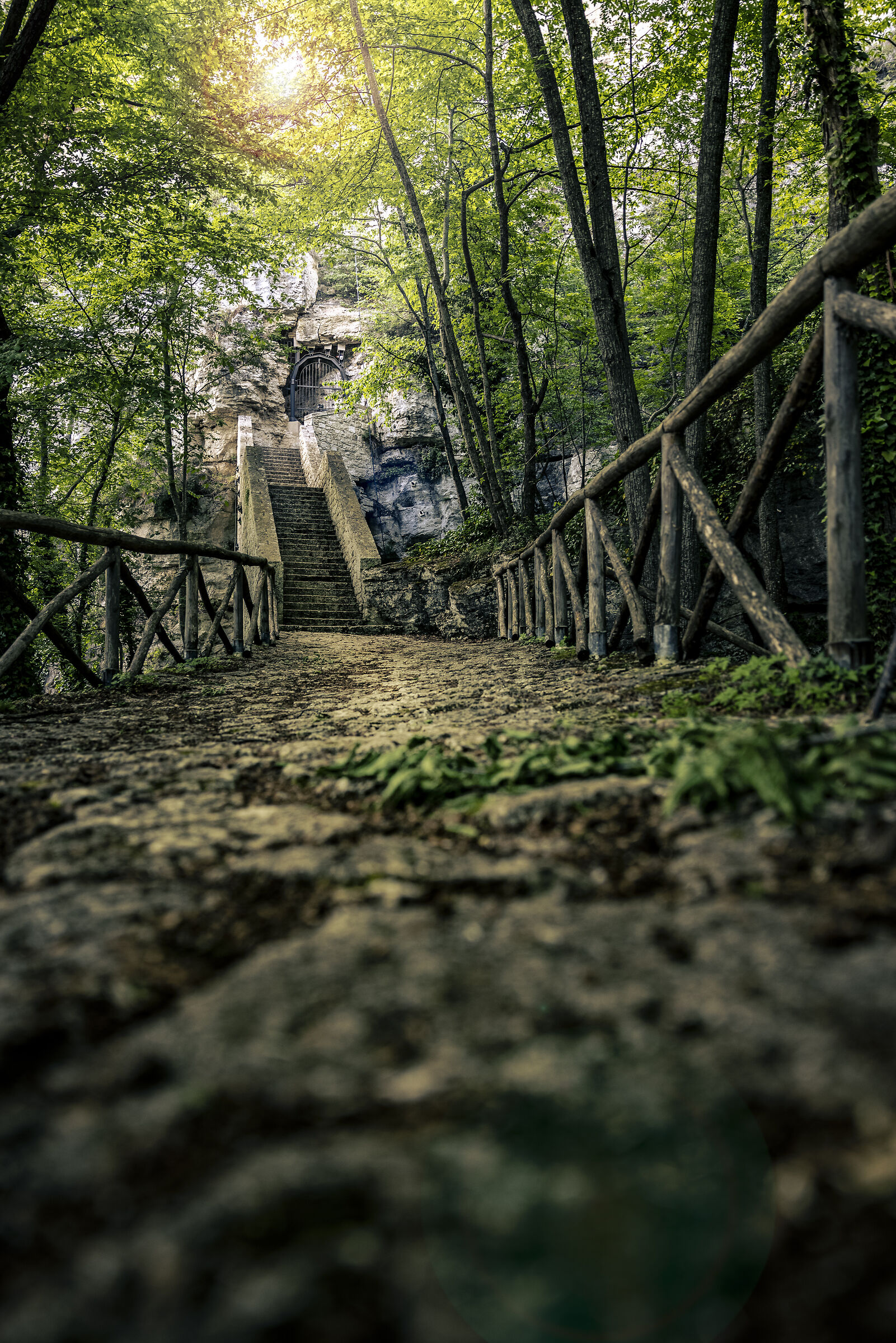 ... A staircase suddenly