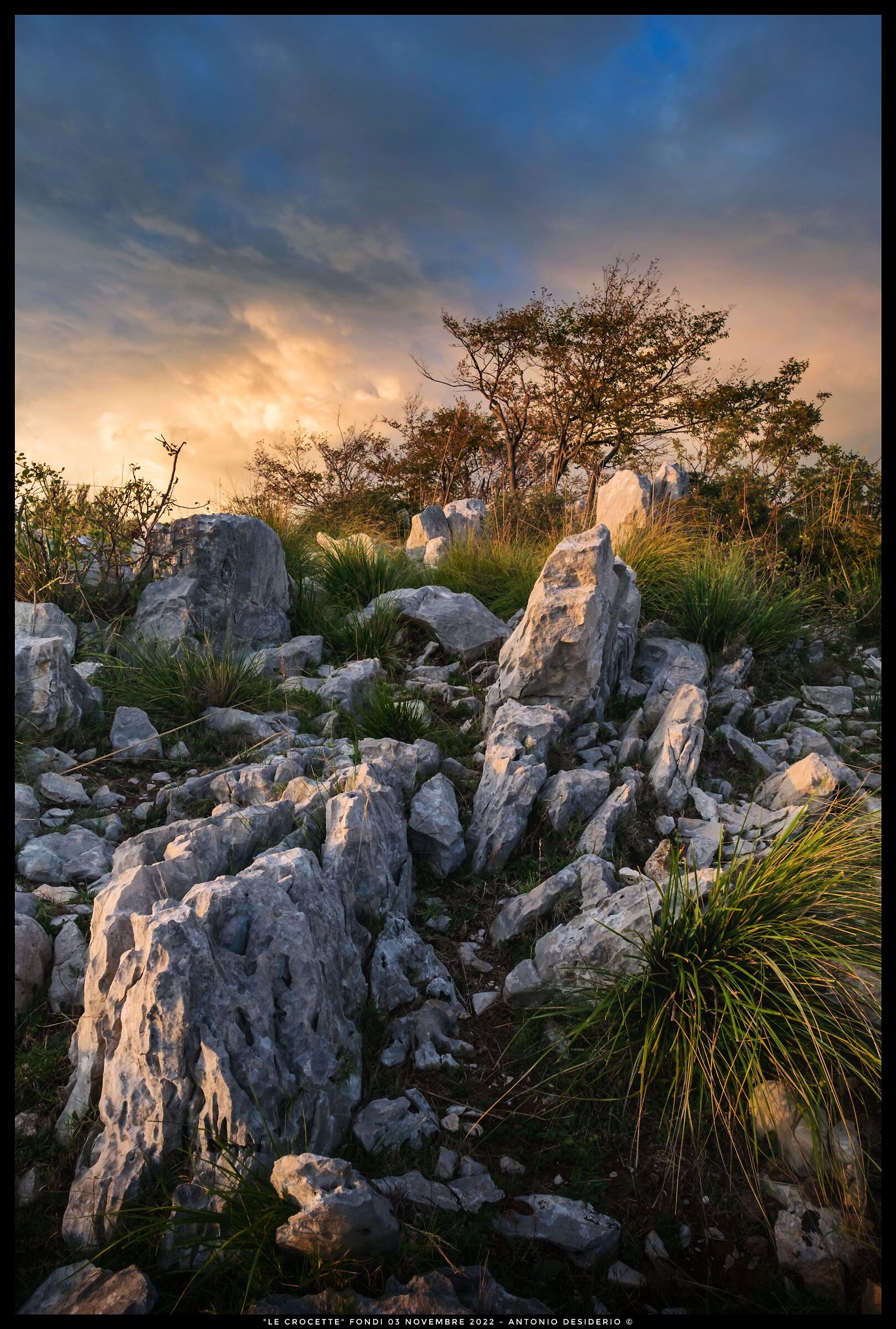 Sunset on the rocks....