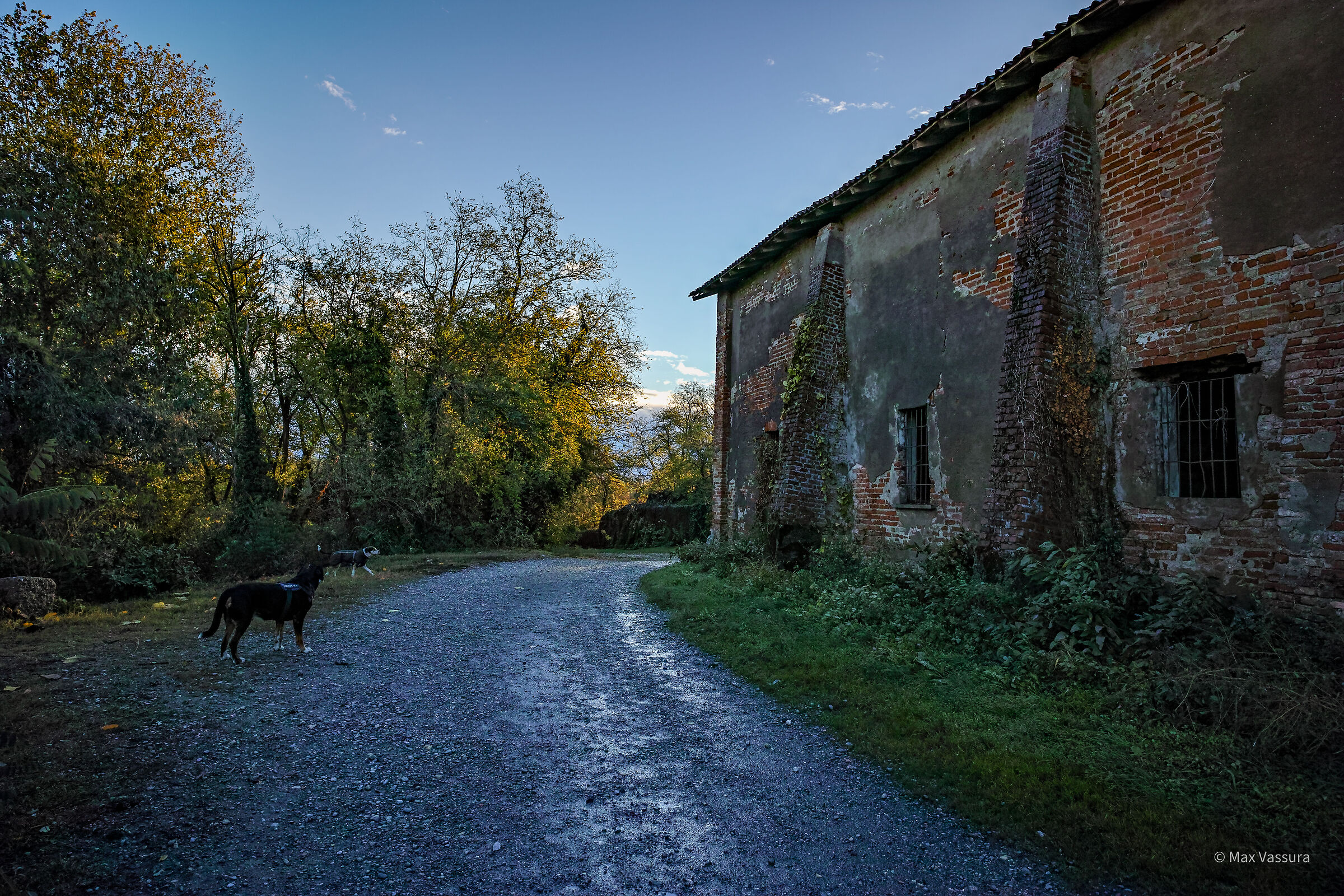 The old farmhouse Taccani at dawn