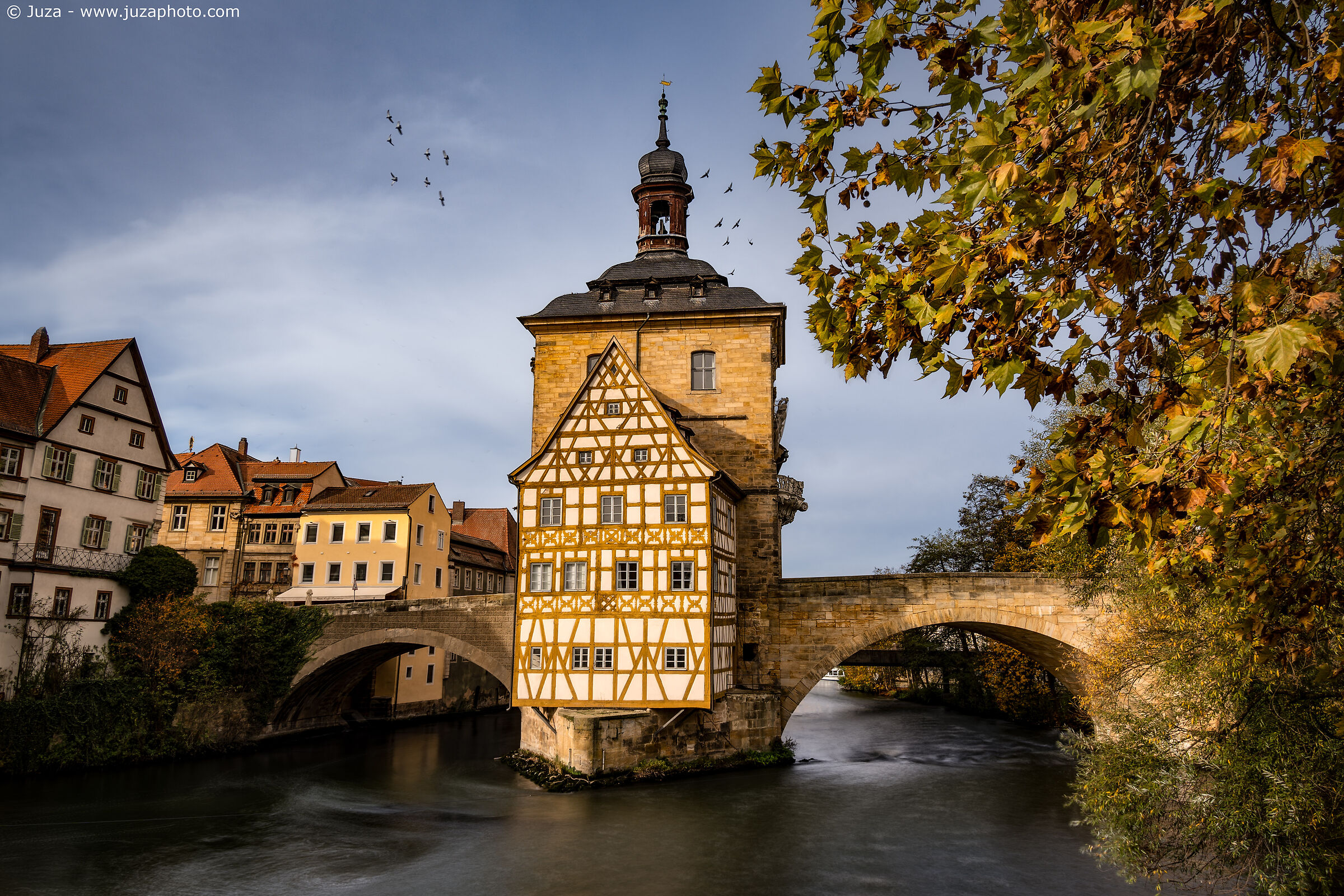 Bamberg, the town hall on the river