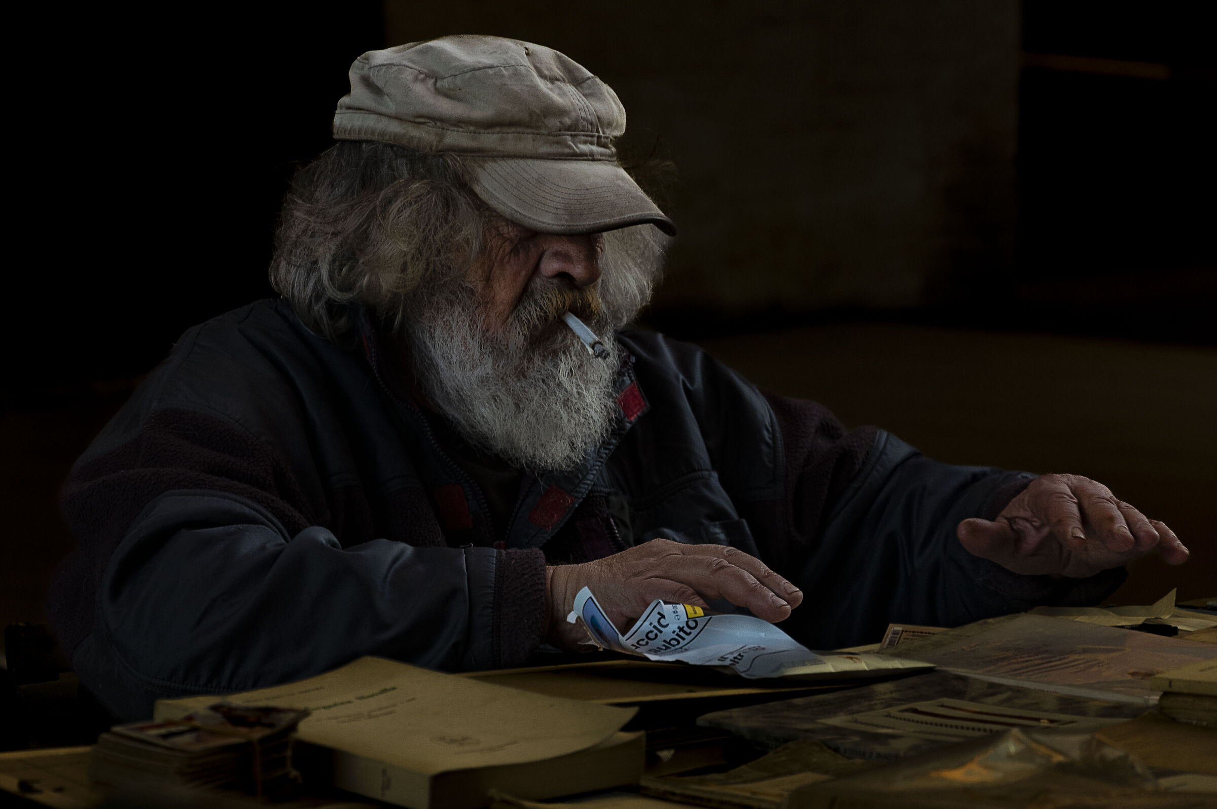 venditore di libri usati