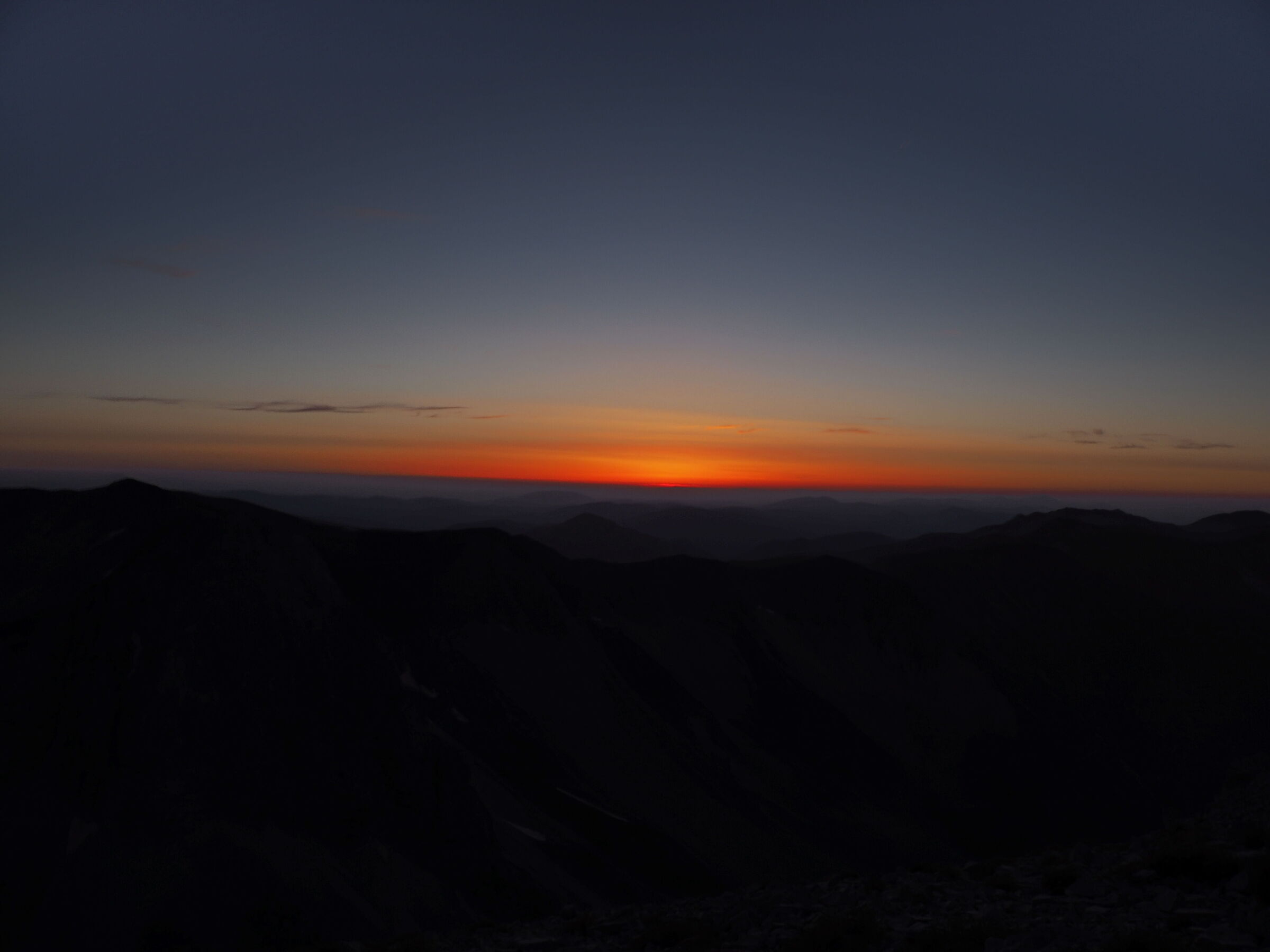 Sunset from the top of the Vettore