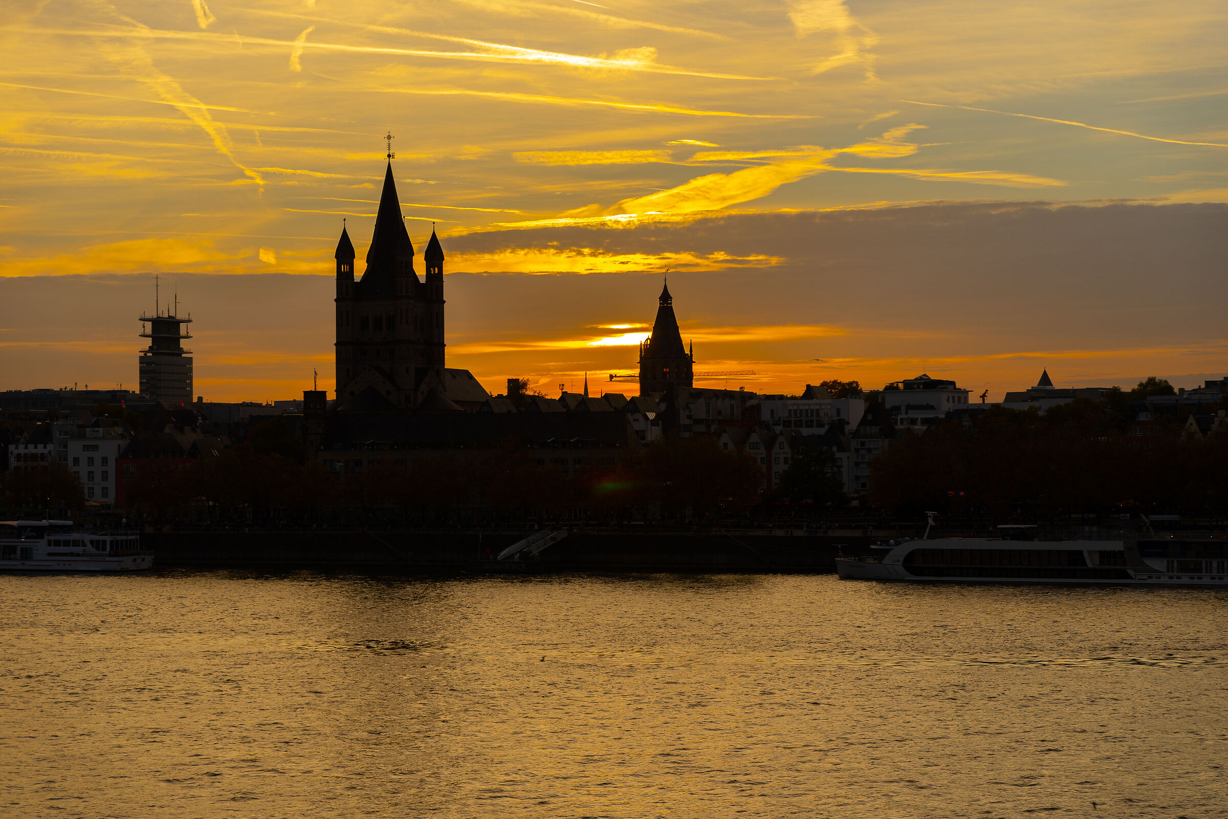 Cologne at sunset