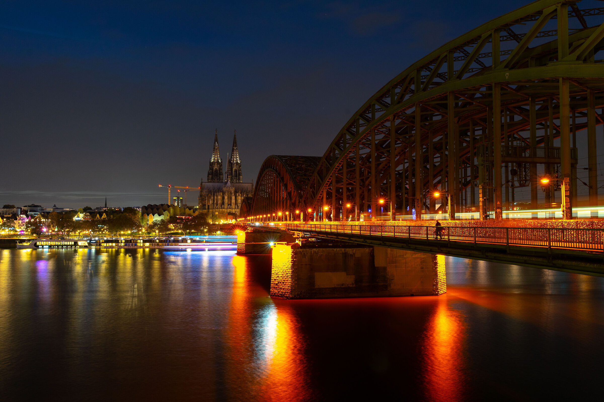 Cologne at sunset