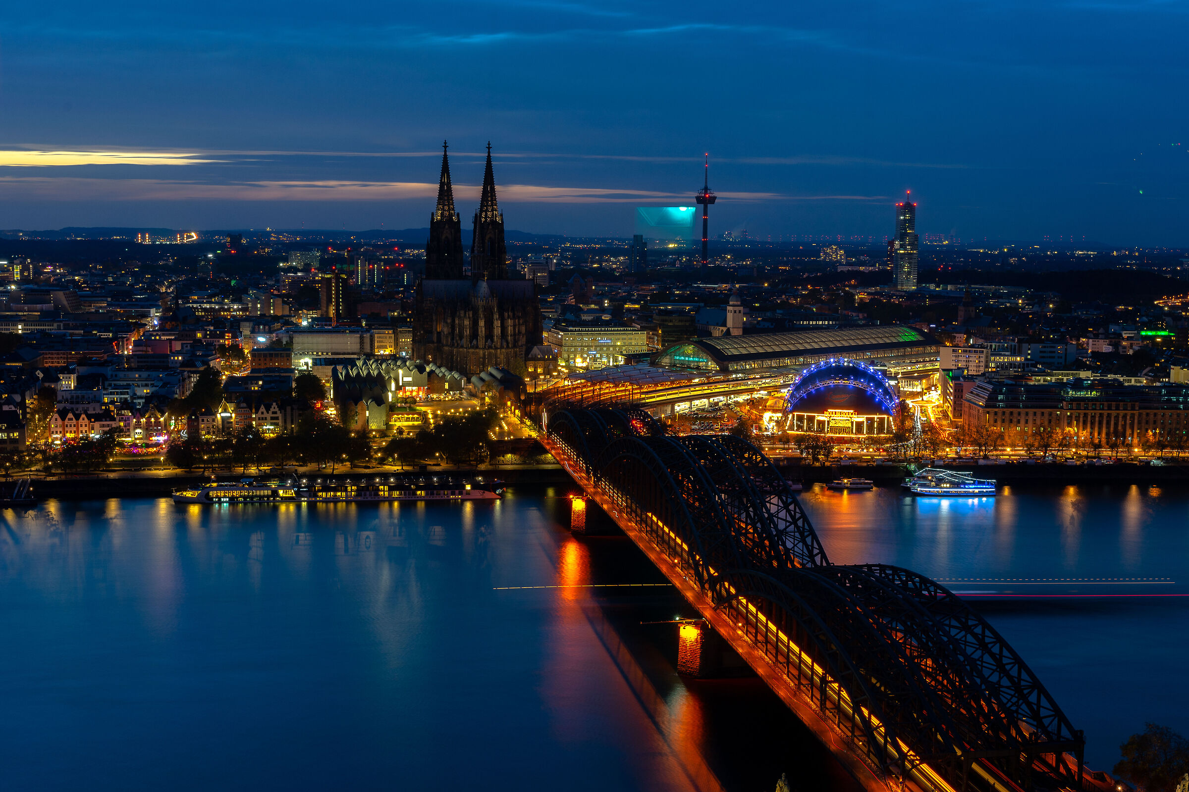 Cologne at sunset